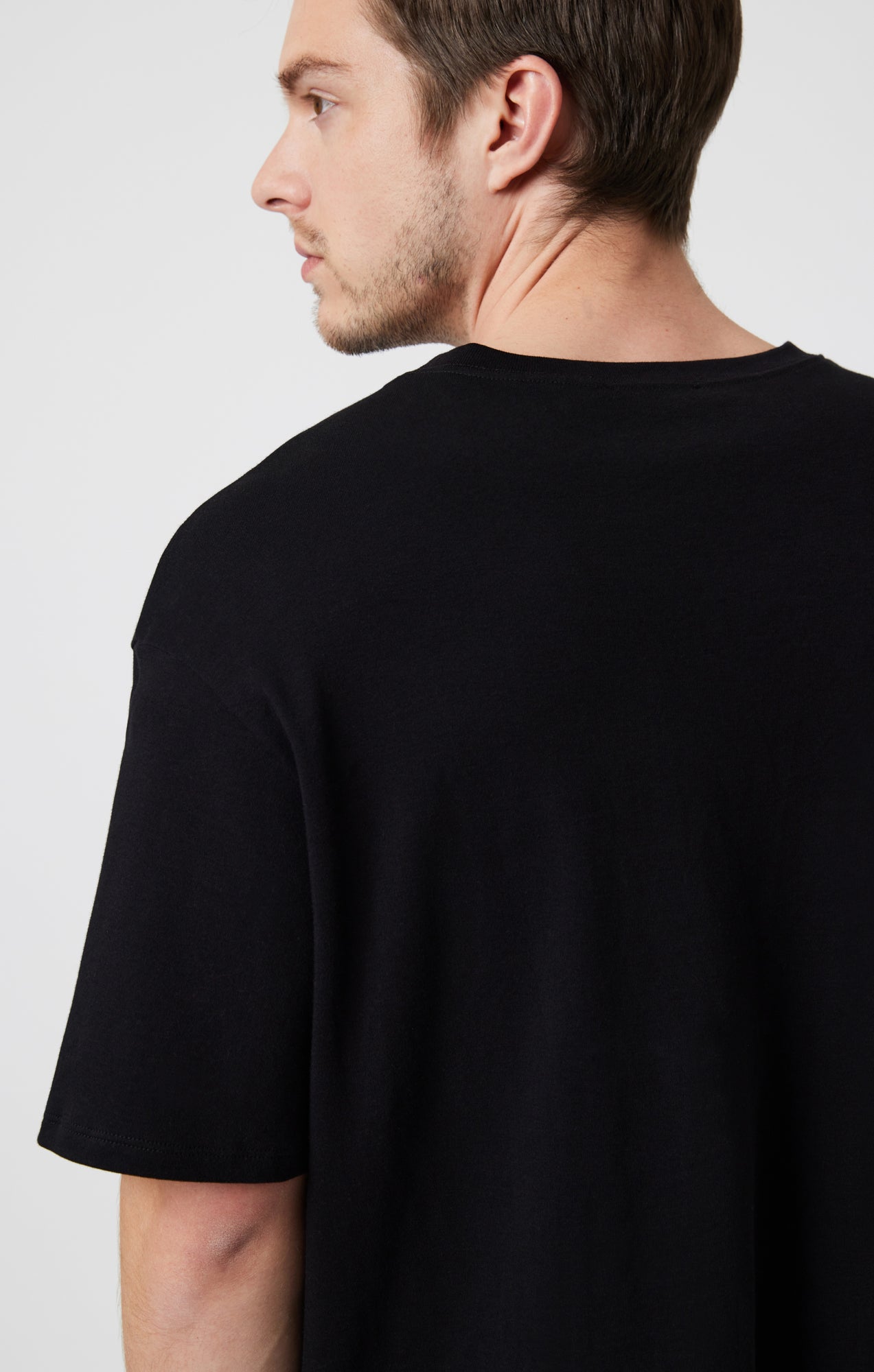 DROP SHOULDER T-SHIRT IN BLACK - Mavi Jeans