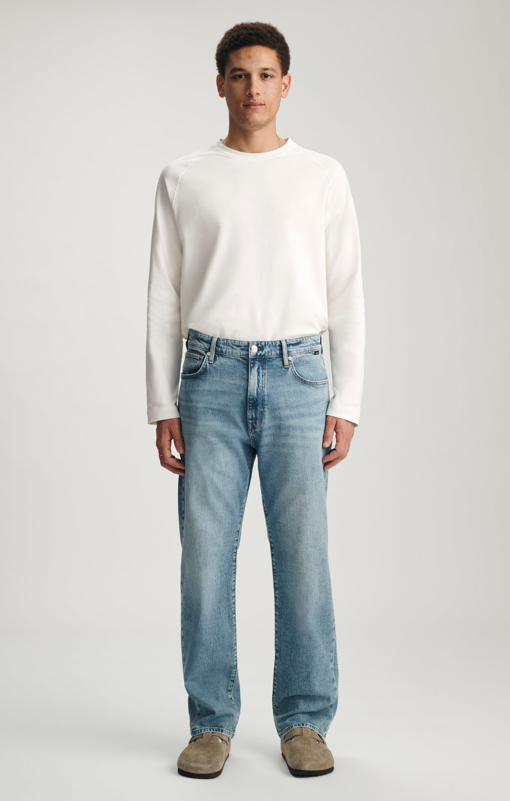 MARCEL LOOSE STRAIGHT LEG IN LIGHT BRUSHED CLASSIC BLUE - Mavi Jeans
