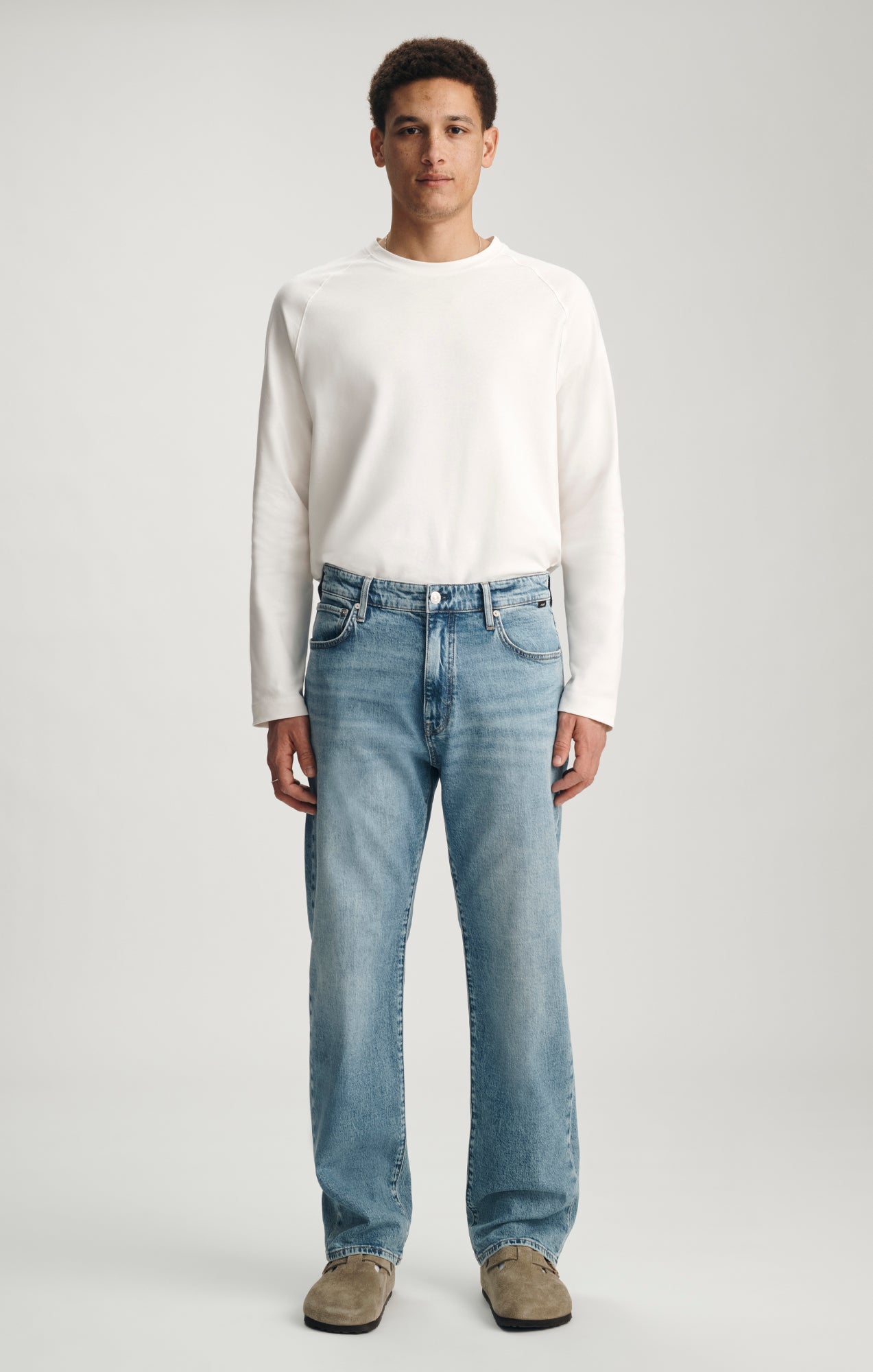 MARCEL LOOSE STRAIGHT LEG IN LIGHT BRUSHED CLASSIC BLUE - Mavi Jeans