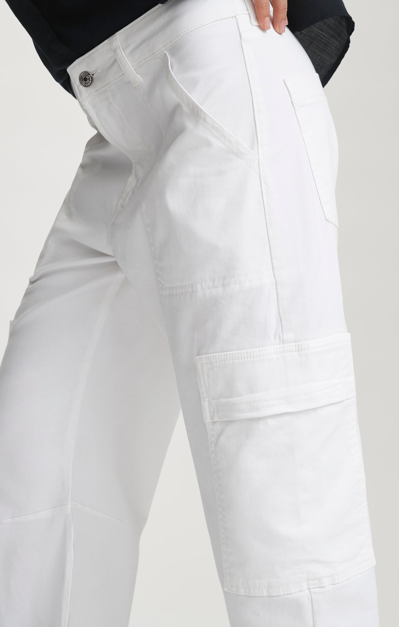 VINNIE BARREL CARGO IN WHITE CASUAL TWILL - Mavi Jeans