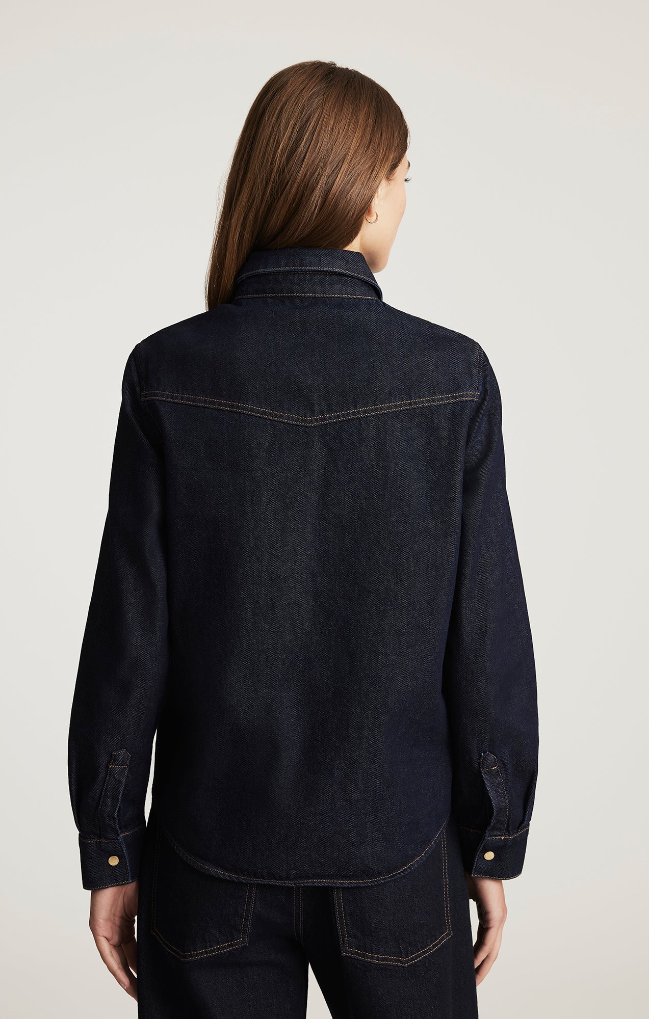 ANGELA DENIM SHIRT IN RINSE CLASSIC BLUE - Mavi Jeans