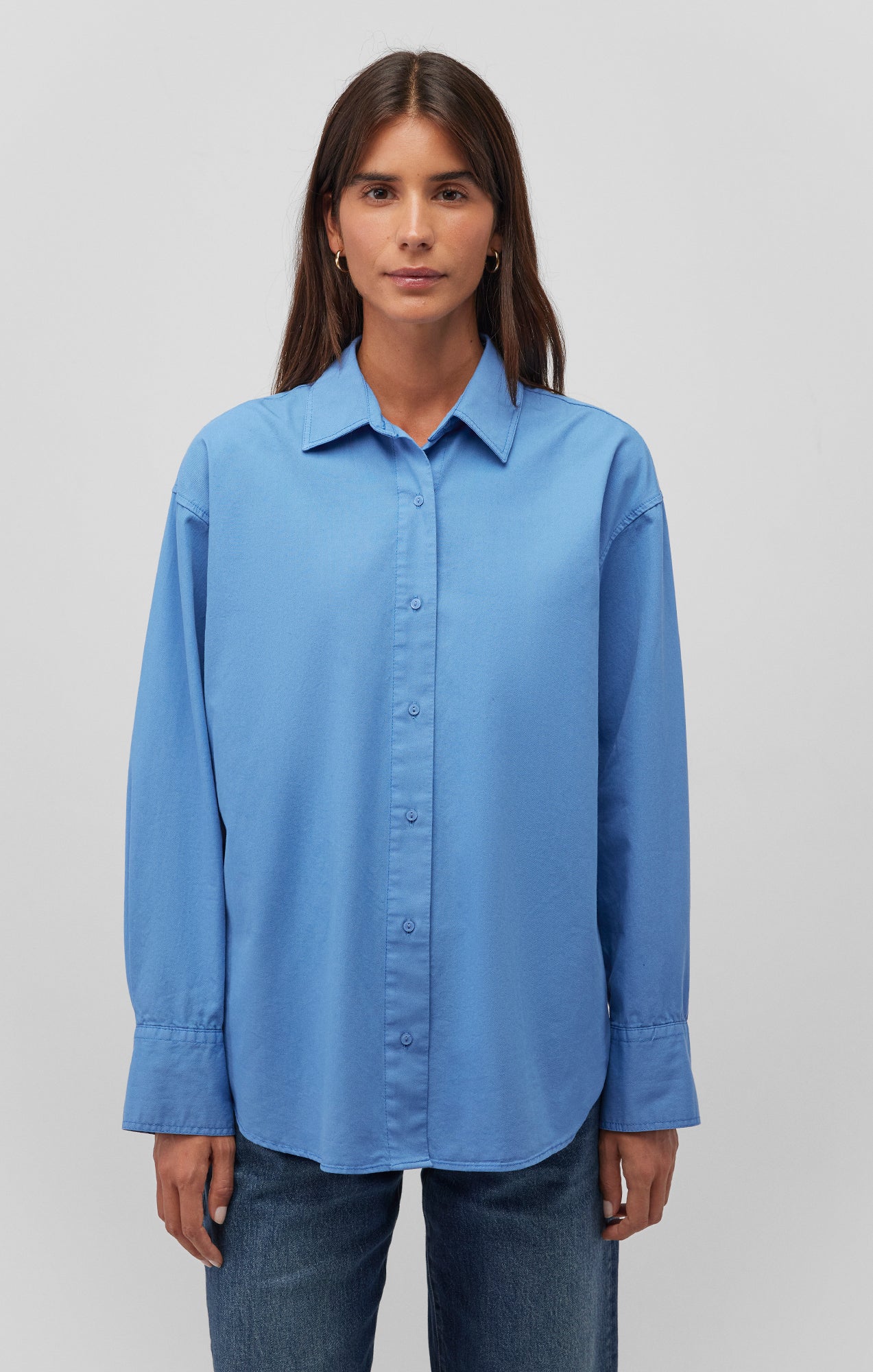 Mavi Women's Long Sleeve Button-Up Shirt In Ebb and Flow