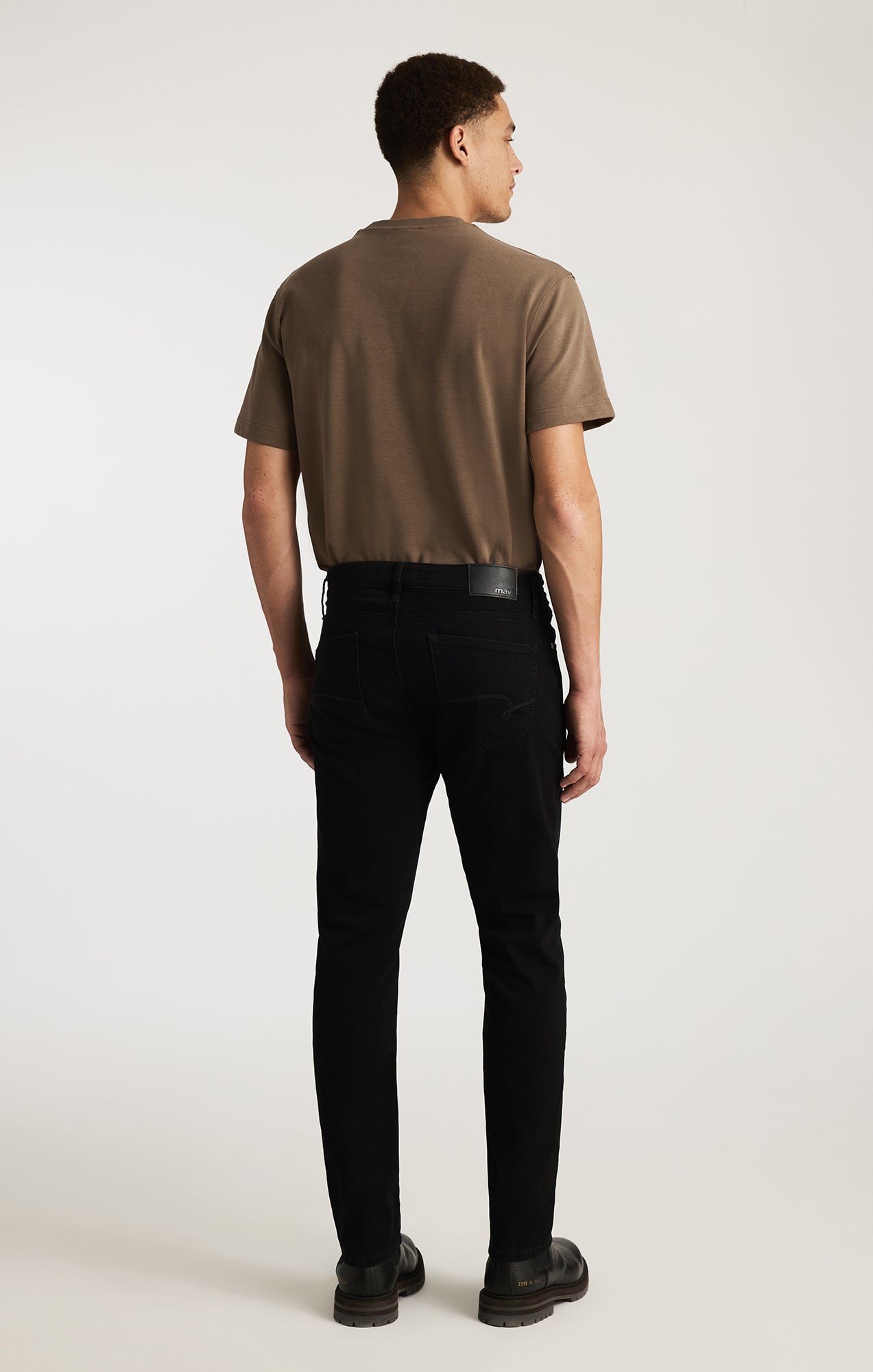 Mavi Men's Marcus Slim Straight Leg In Smoke Brushed Feather Blue ...