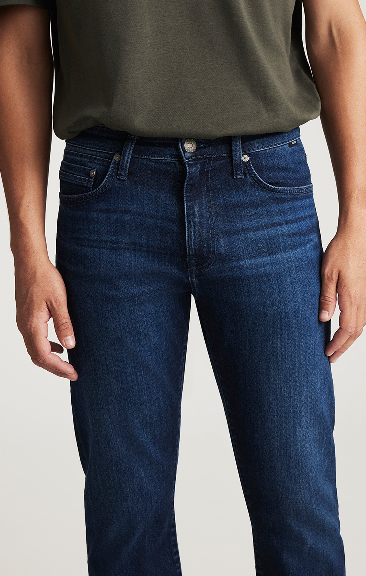 ZACH STRAIGHT LEG IN DARK BRUSHED WILLIAMSBURG - Mavi Jeans