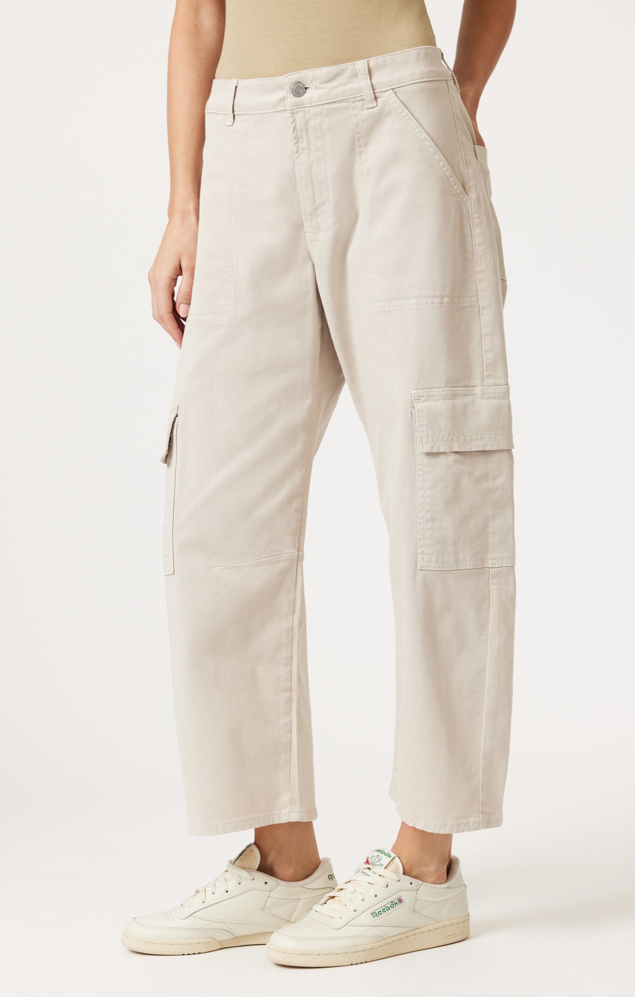 VINNIE BARREL CARGO IN FROST CASUAL TWILL - Mavi Jeans