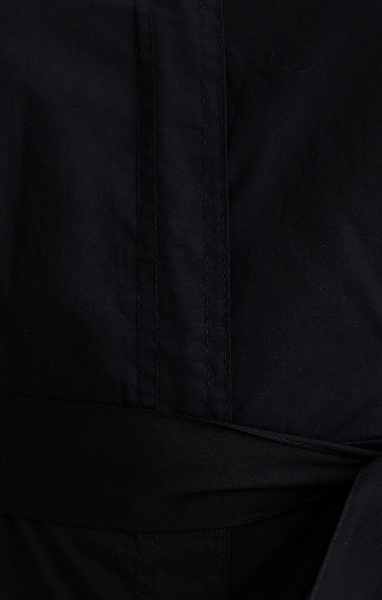 TIE-WAIST MIDI SHIRTDRESS IN BLACK - Mavi Jeans