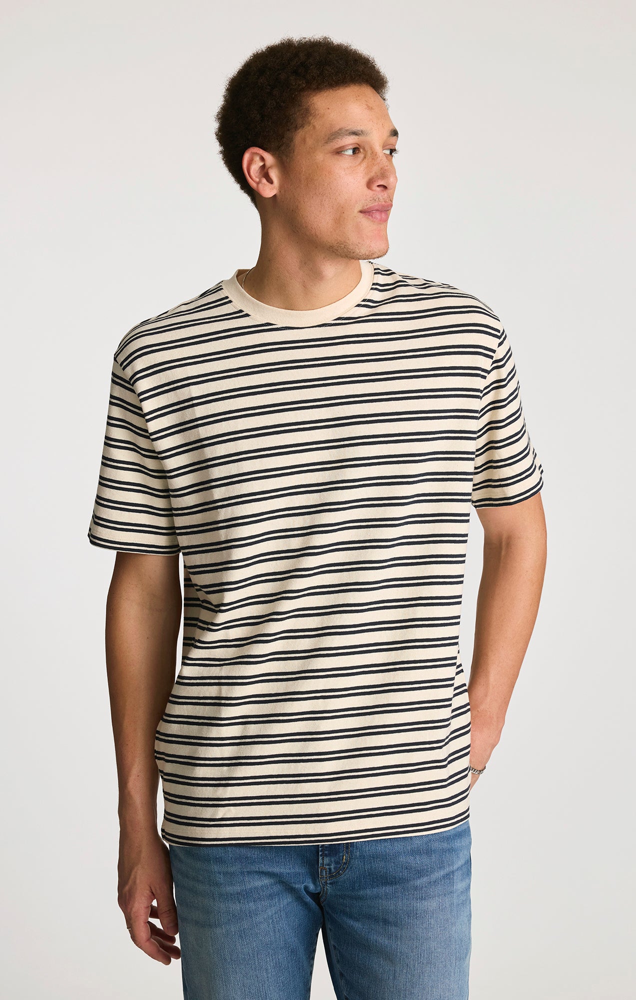 CREW NECK T-SHIRT IN NIGHT SKY - Mavi Jeans