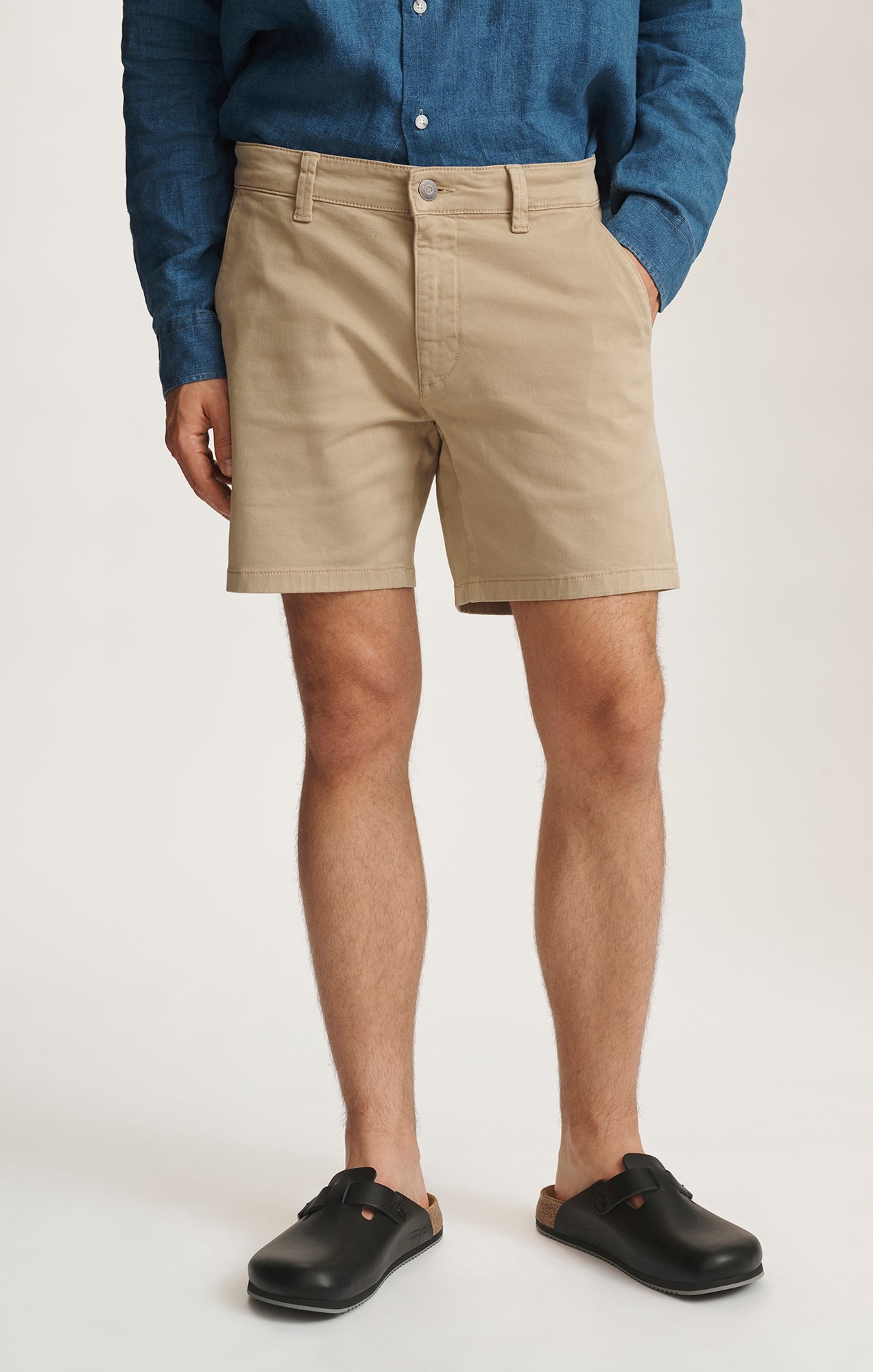 NATE SHORTS IN KHAKI CASUAL TWILL - Mavi Jeans