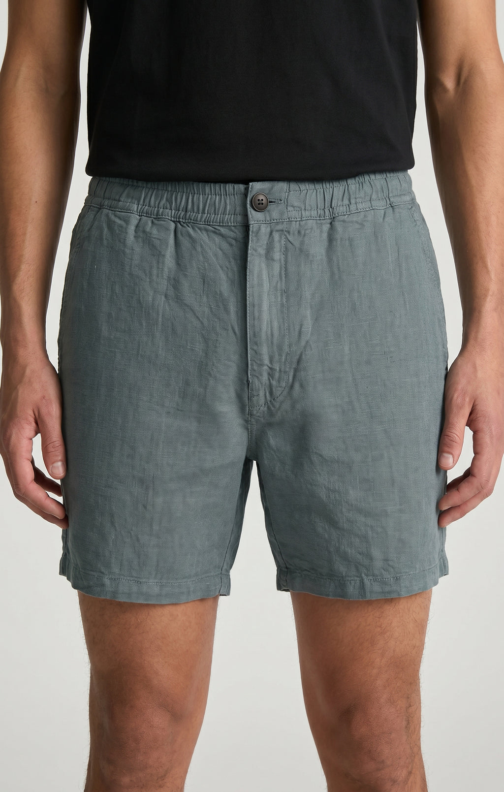 DAXON SHORTS IN TEAL LINEN - Mavi Jeans