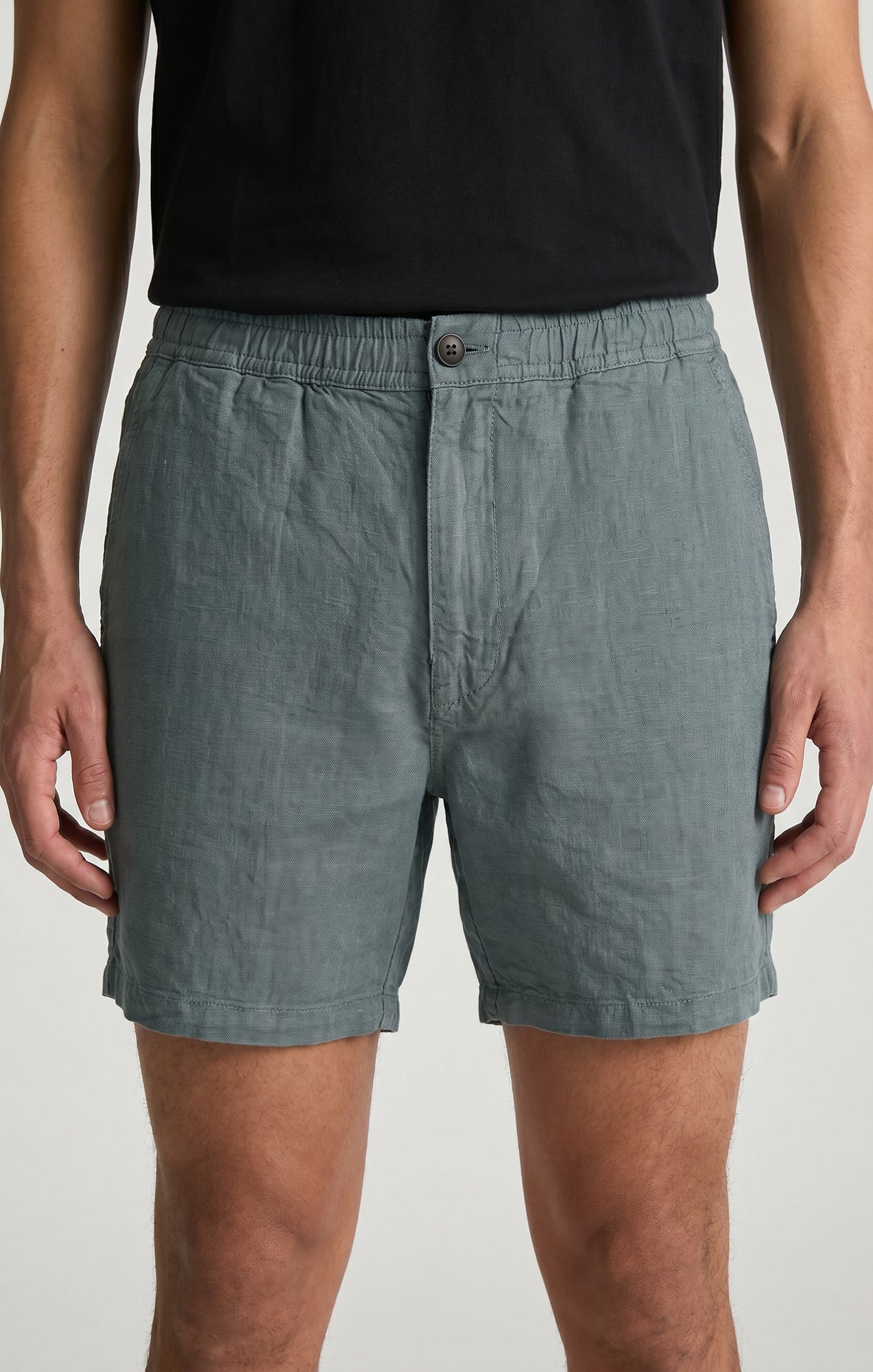 DAXON SHORTS IN TEAL LINEN - Mavi Jeans