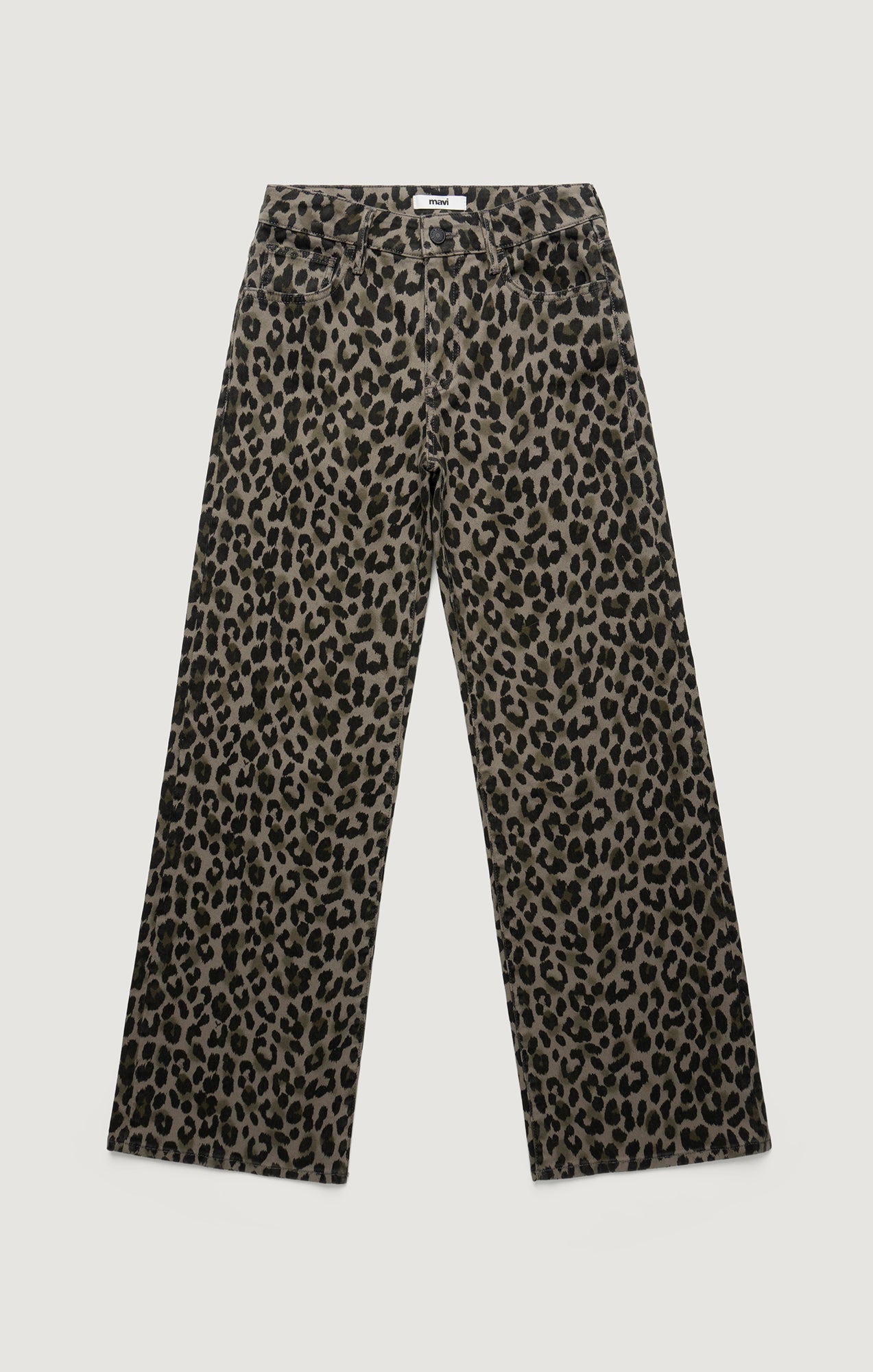 SABRINA WIDE LEG IN GREEN LEO DENIM - Mavi Jeans