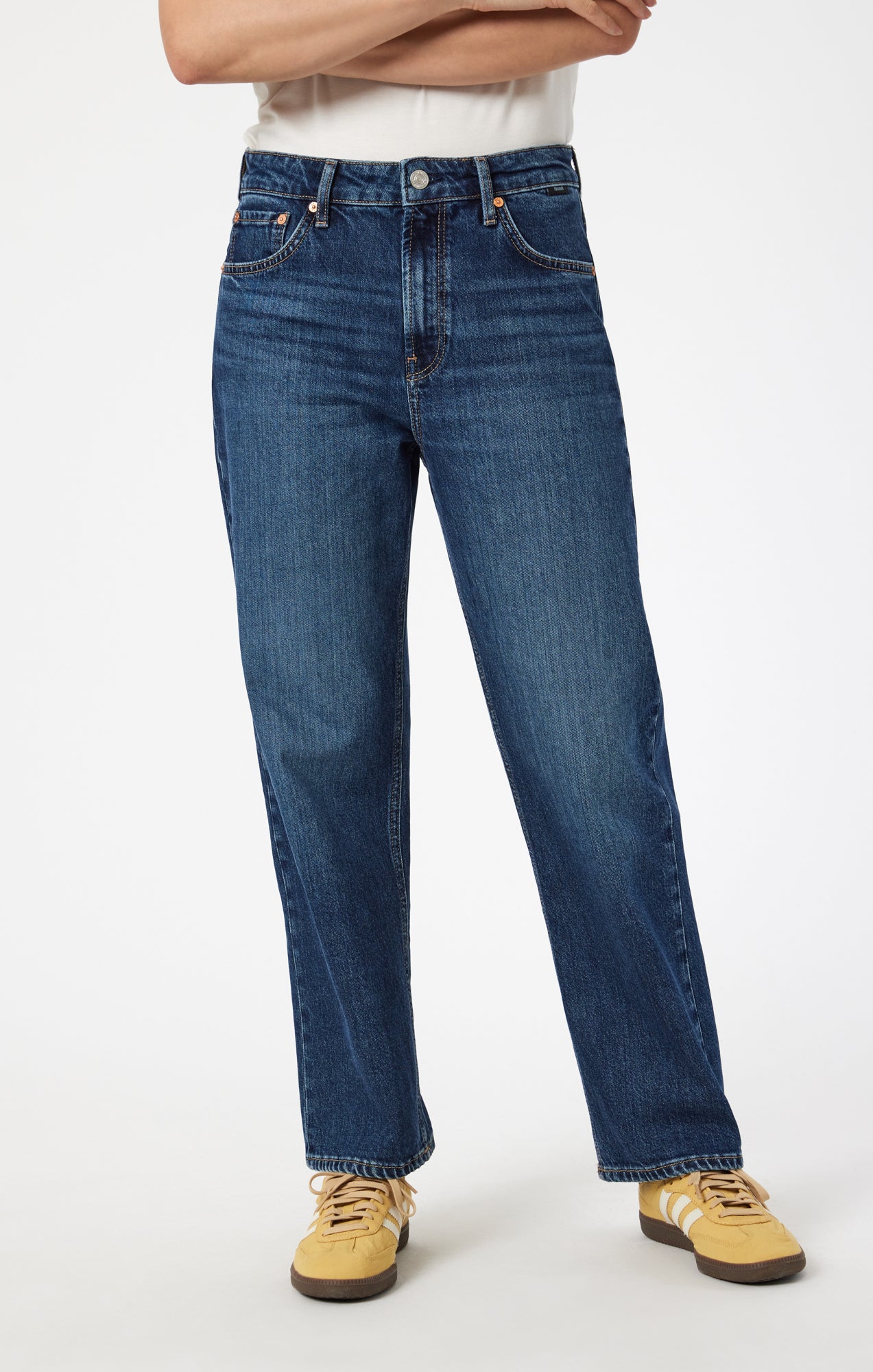 SAVANNAH STRAIGHT LEG IN MID CLASSIC BLUE - Mavi Jeans