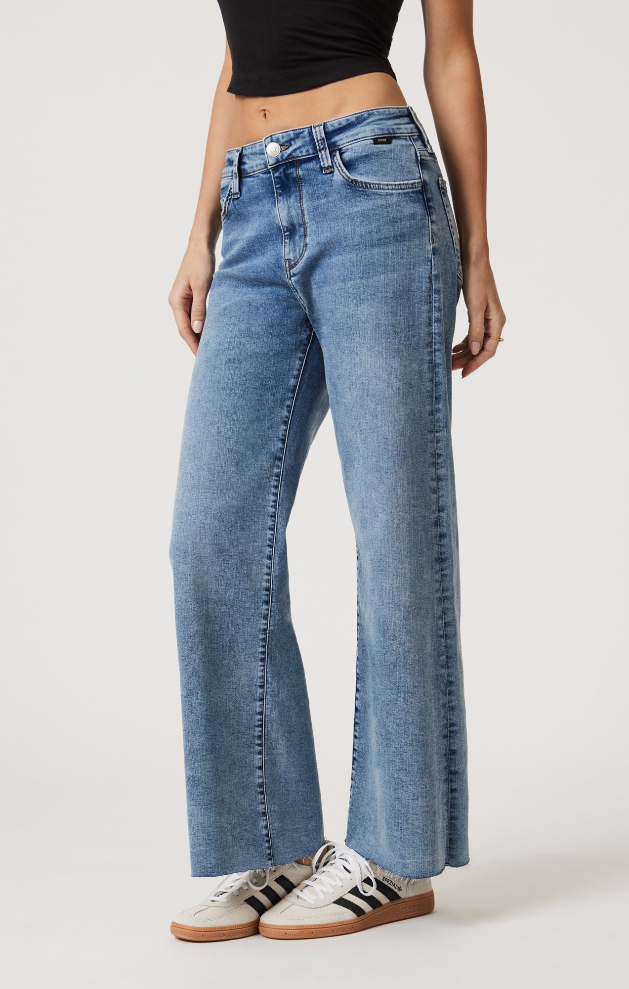 PALOMA WIDE LEG IN LIGHT BRUSHED TRIBECA - Mavi Jeans