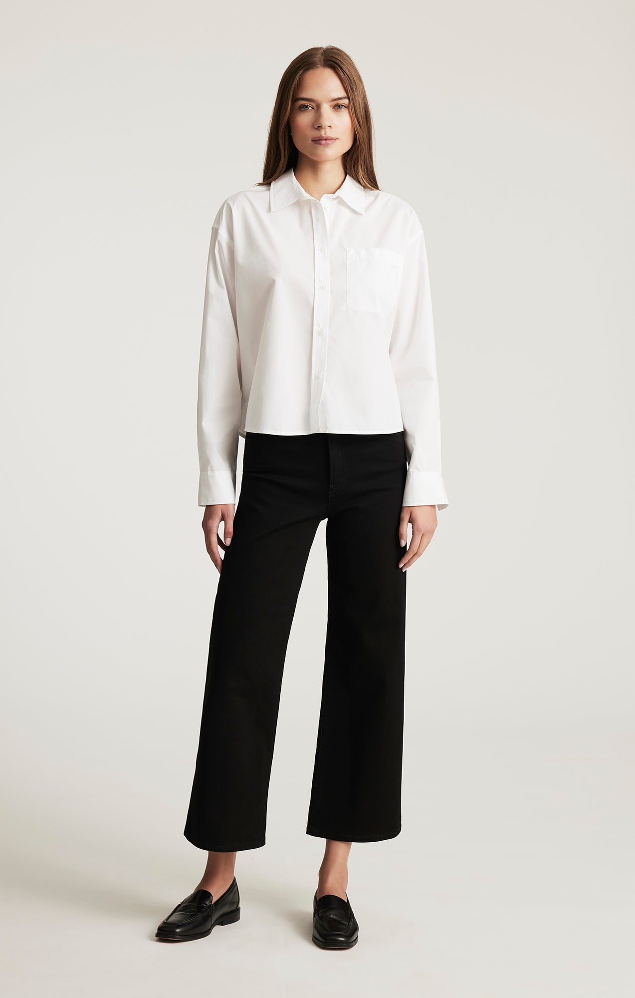 ONE POCKET BUTTON-UP SHIRT IN WHITE - Mavi Jeans