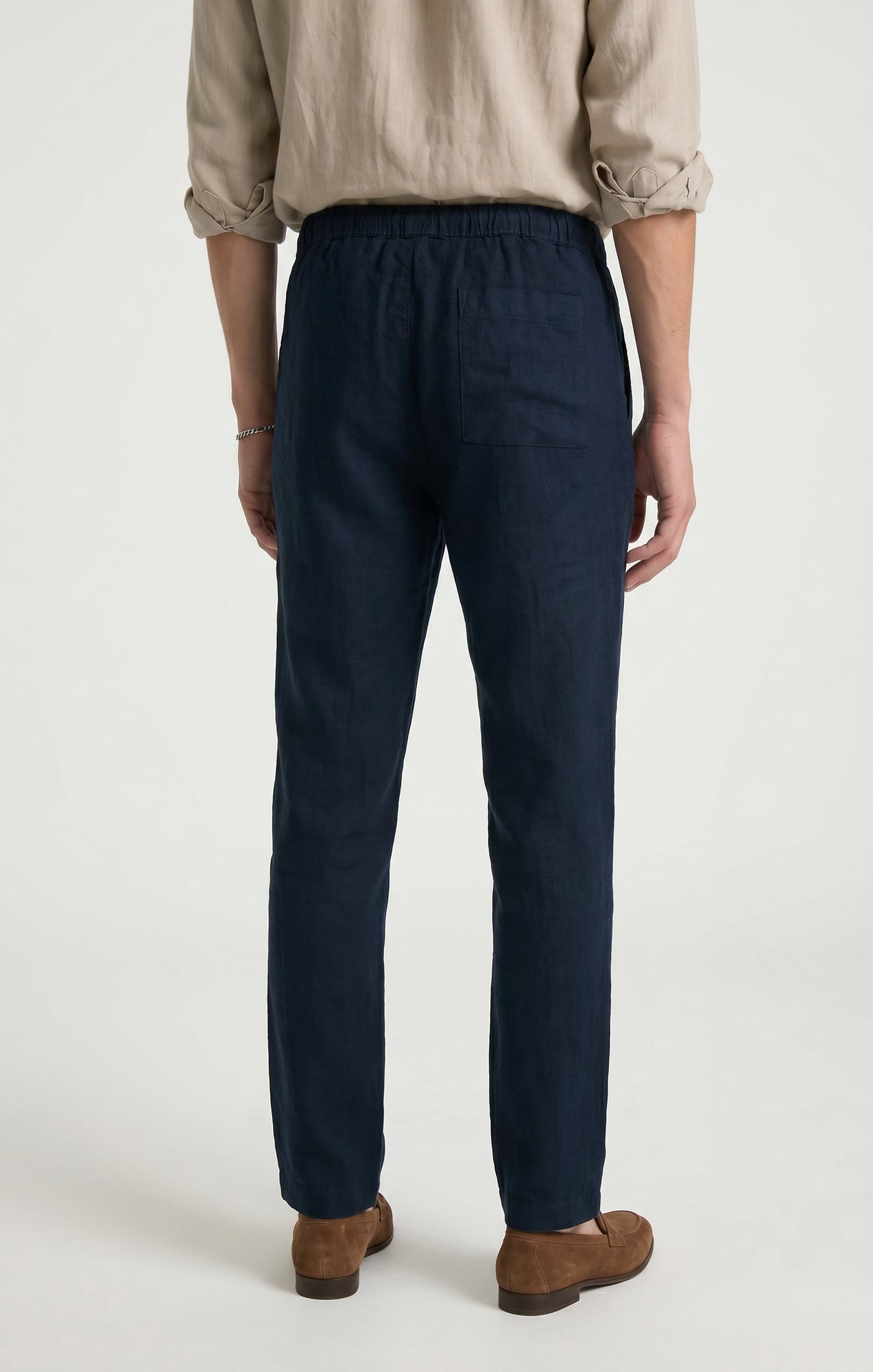 LINEN PANTS IN DARK SAPPHIRE - Mavi Jeans