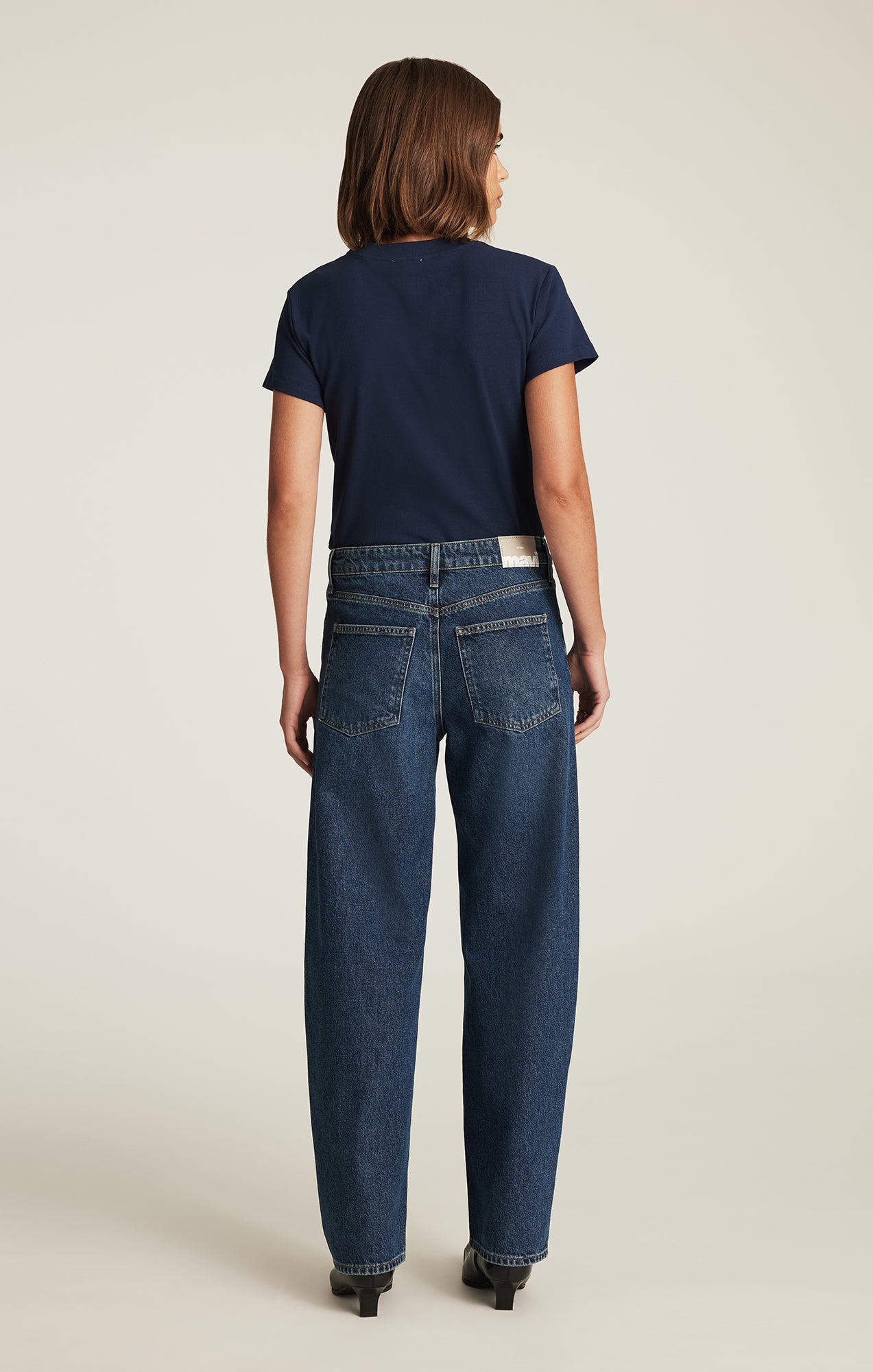 NICA BARREL IN DARK BRUSHED CLASSIC BLUE - Mavi Jeans