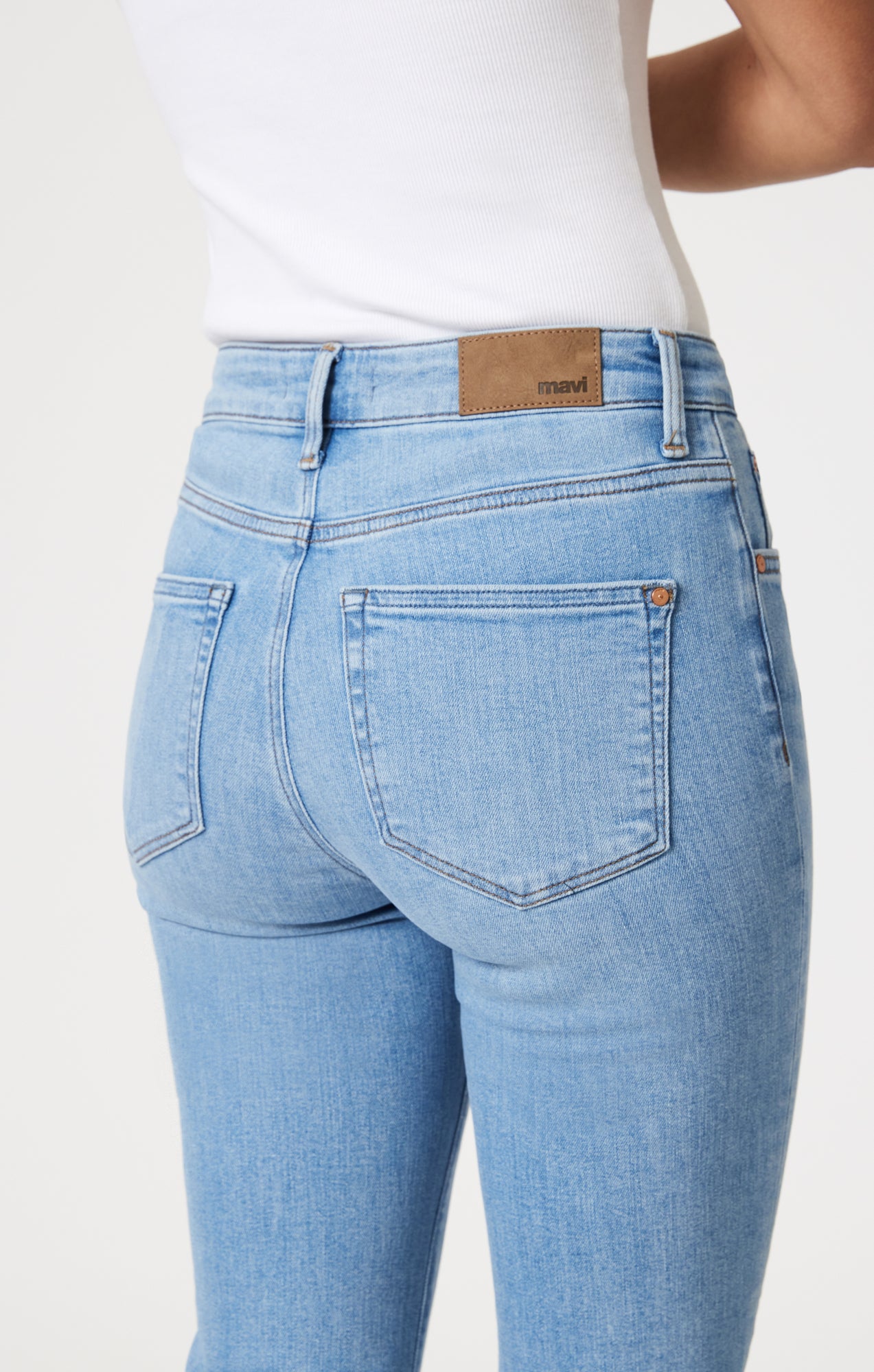 VIOLA STRAIGHT LEG IN LIGHT BRUSHED FLEX BLUE - Mavi Jeans