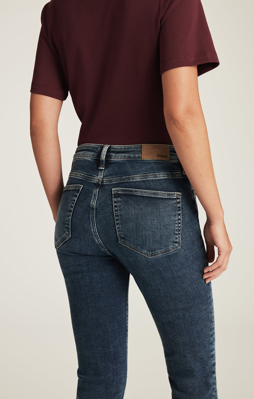 KATHLEEN SLIM BOYFRIEND IN USED BRUSHED FEATHER BLUE - Mavi Jeans