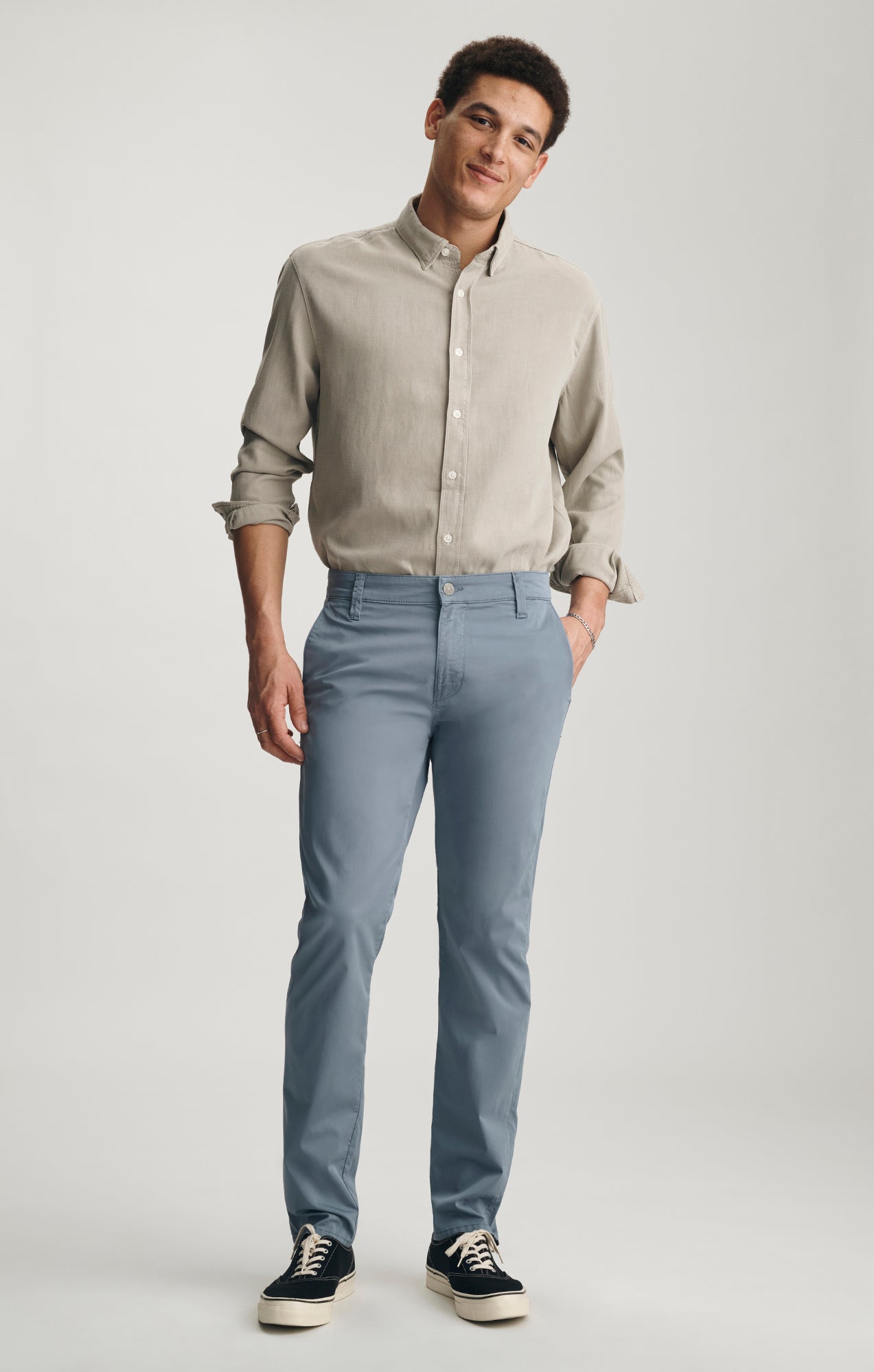 MILTON SLIM STRAIGHT CHINO IN STEEL CITY SMART - Mavi Jeans