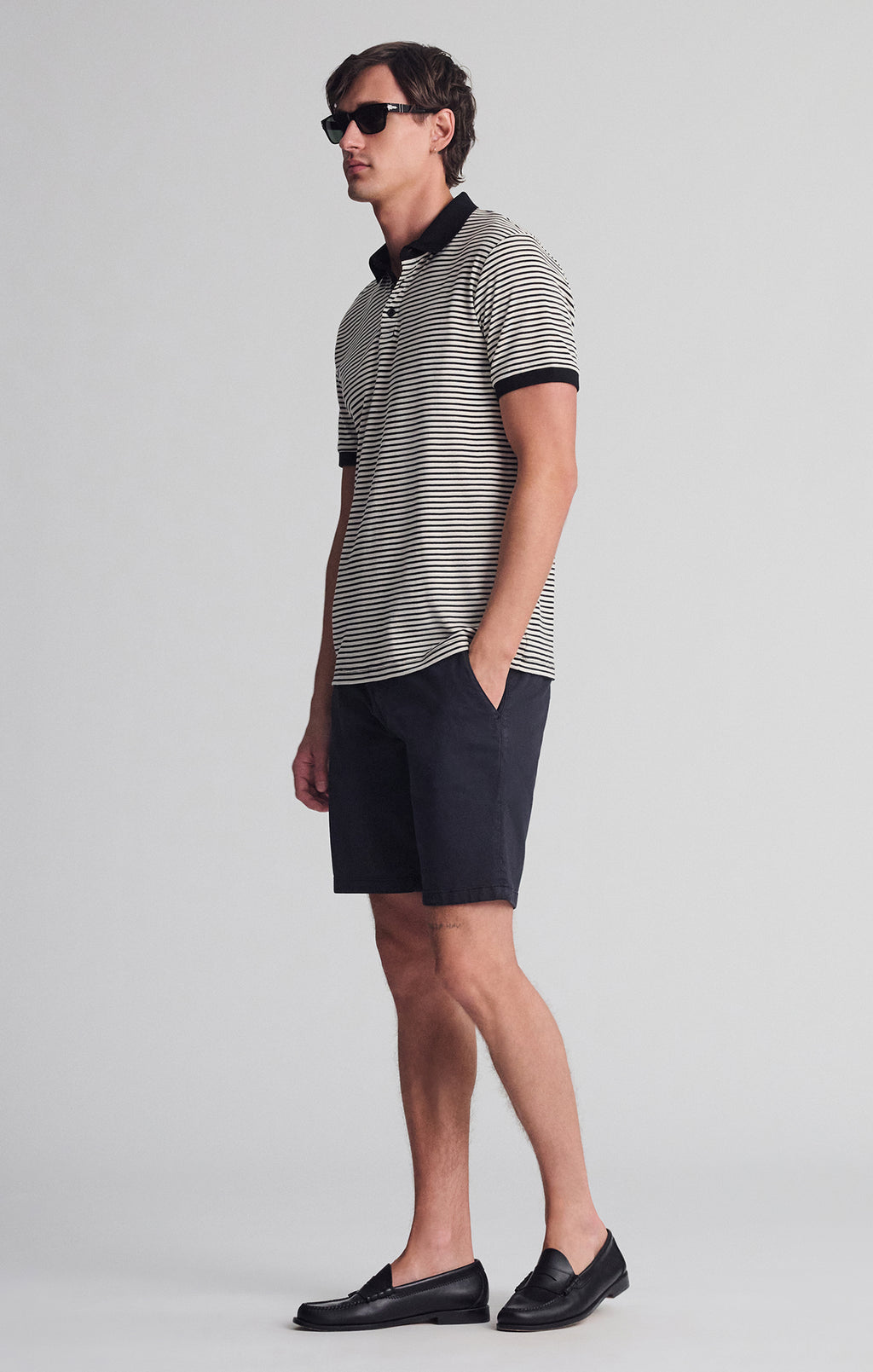STRIPED POLO SHIRT IN TURTLEDOVE - Mavi Jeans
