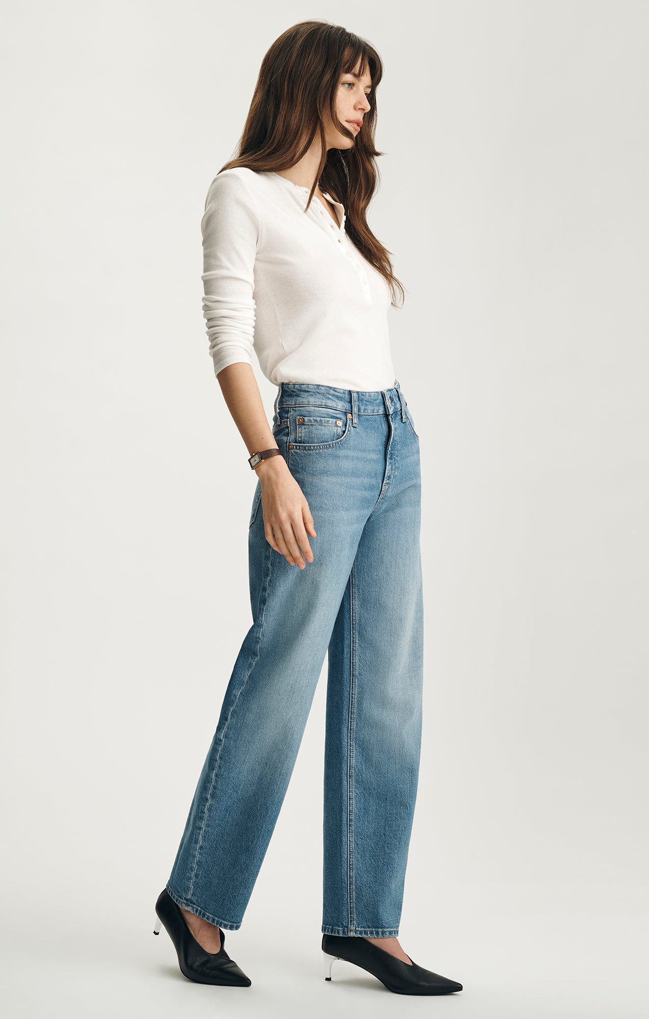 NICA BARREL IN LIGHT BRUSHED CLASSIC BLUE - Mavi Jeans