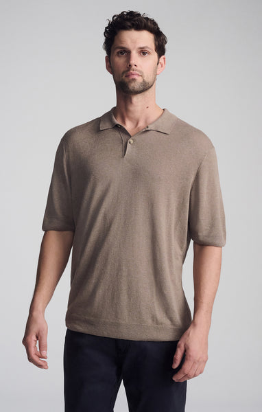 トップス BoTT MARLED KNIT POLO / BROWN BOTT-25SS-4-brw-01.jpg