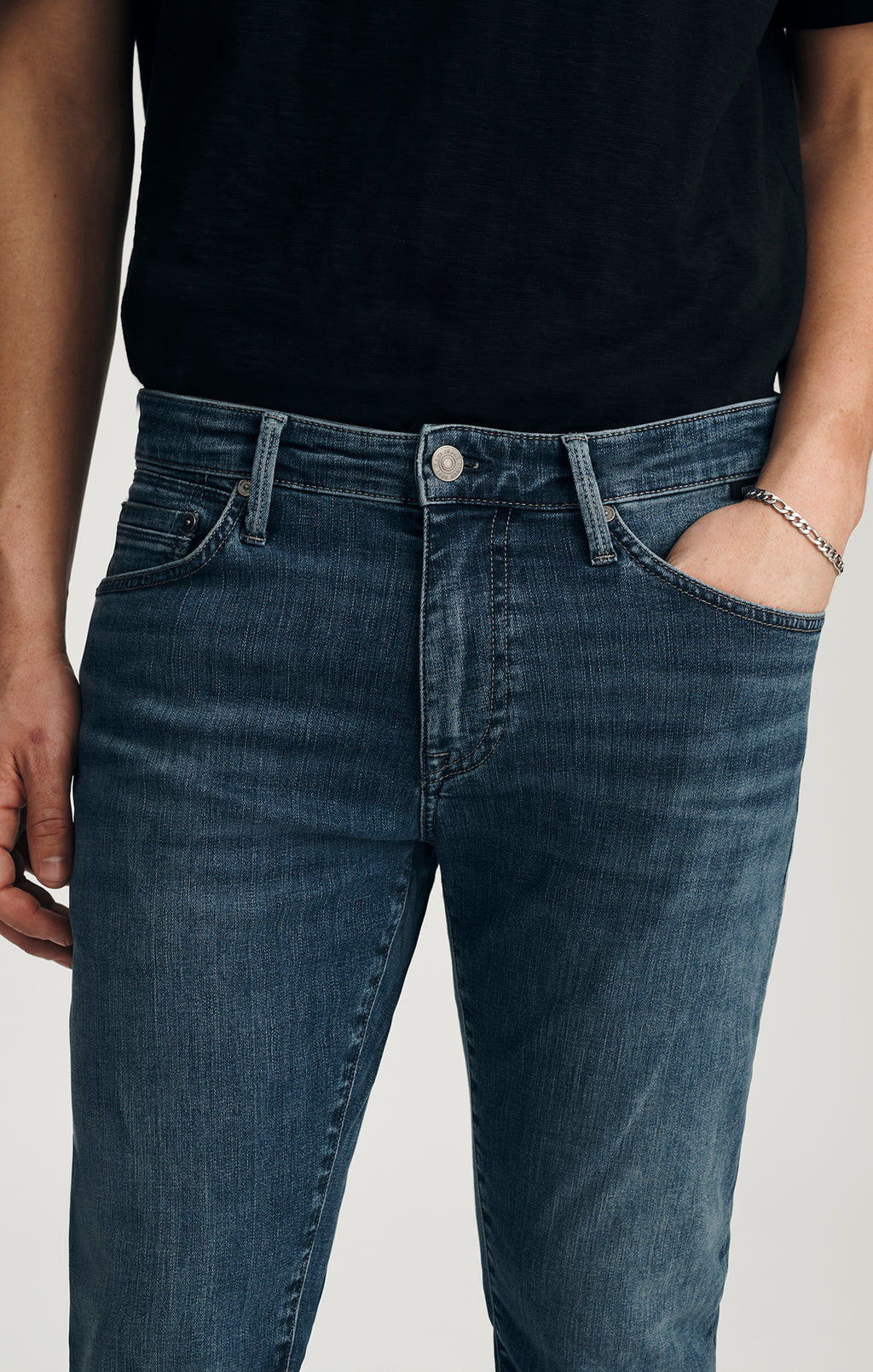 JAKE SLIM LEG IN DARK USED ORGANIC VINTAGE - Mavi Jeans