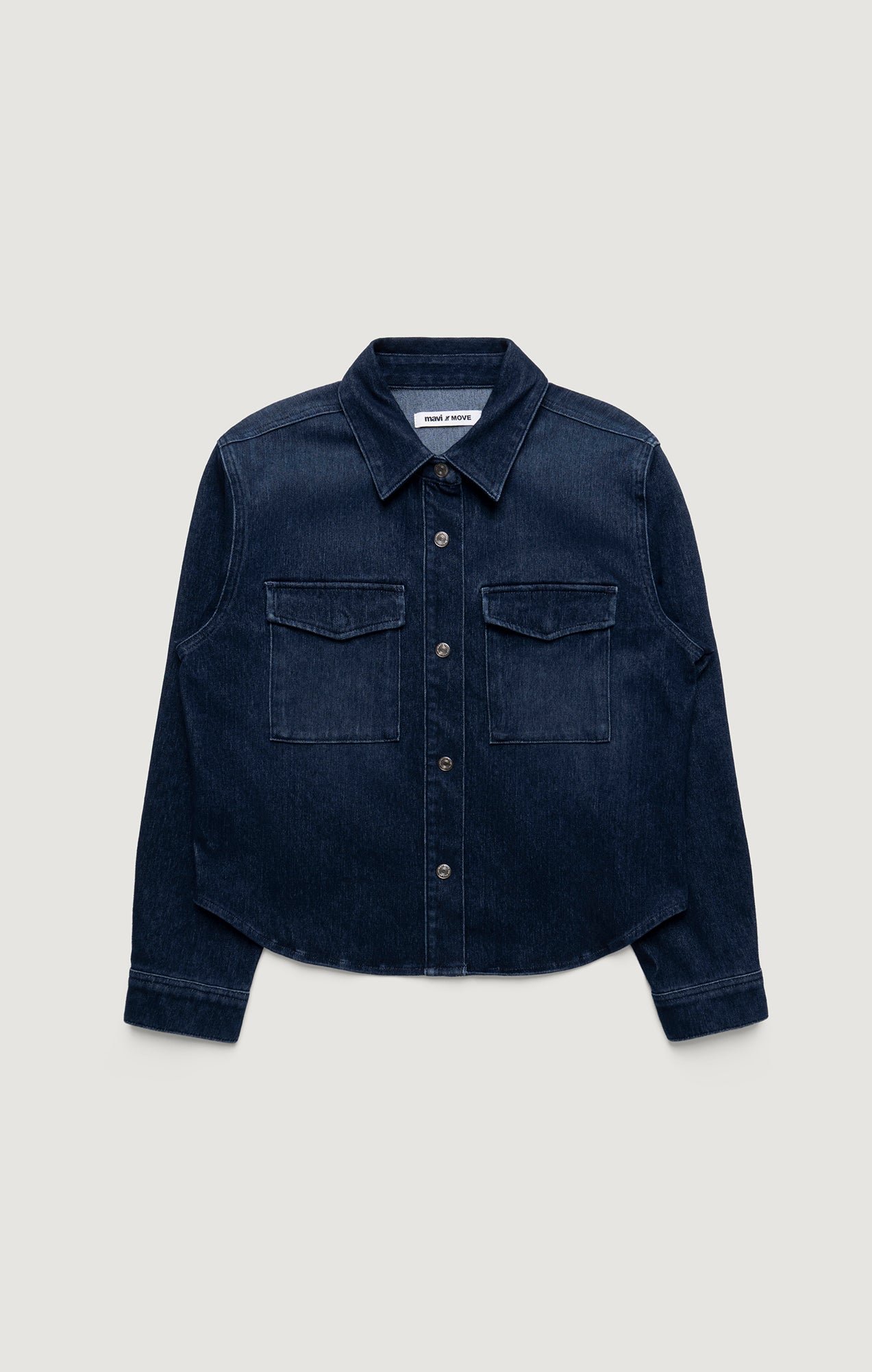Mavi Women's Tia Denim Shirt In Dark Blue Move – Mavi Canada