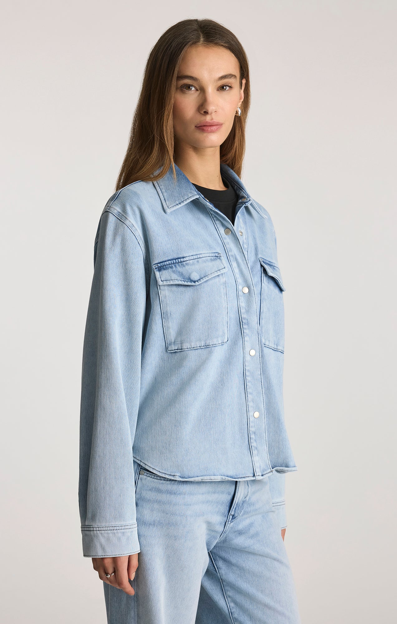 Mavi Women's Tia Denim Shirt In Light Move – Mavi Canada