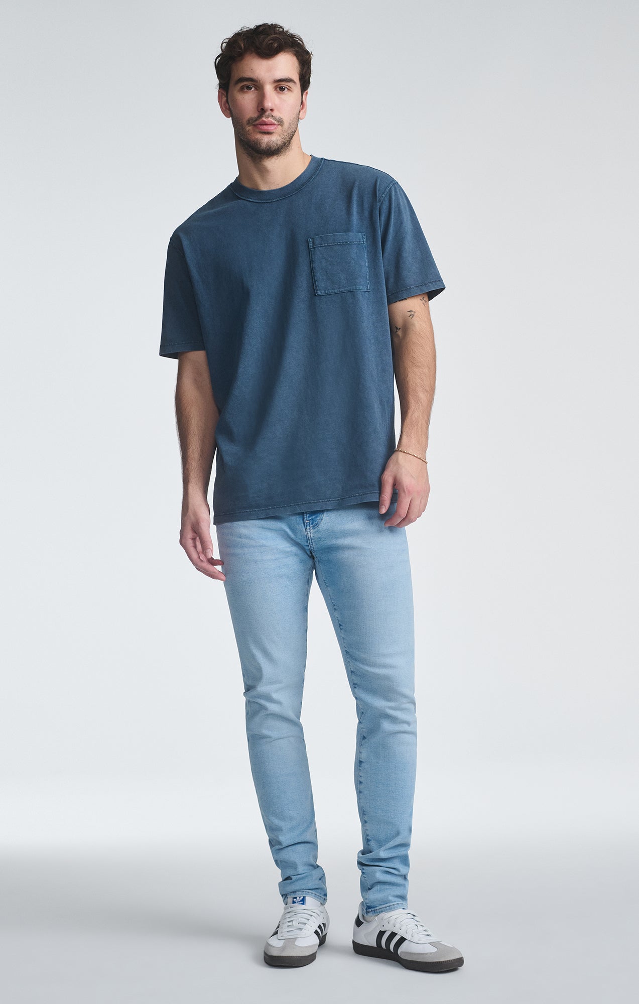 JAMES SKINNY IN AQUA BLUE FEATHER BLUE - Mavi Jeans