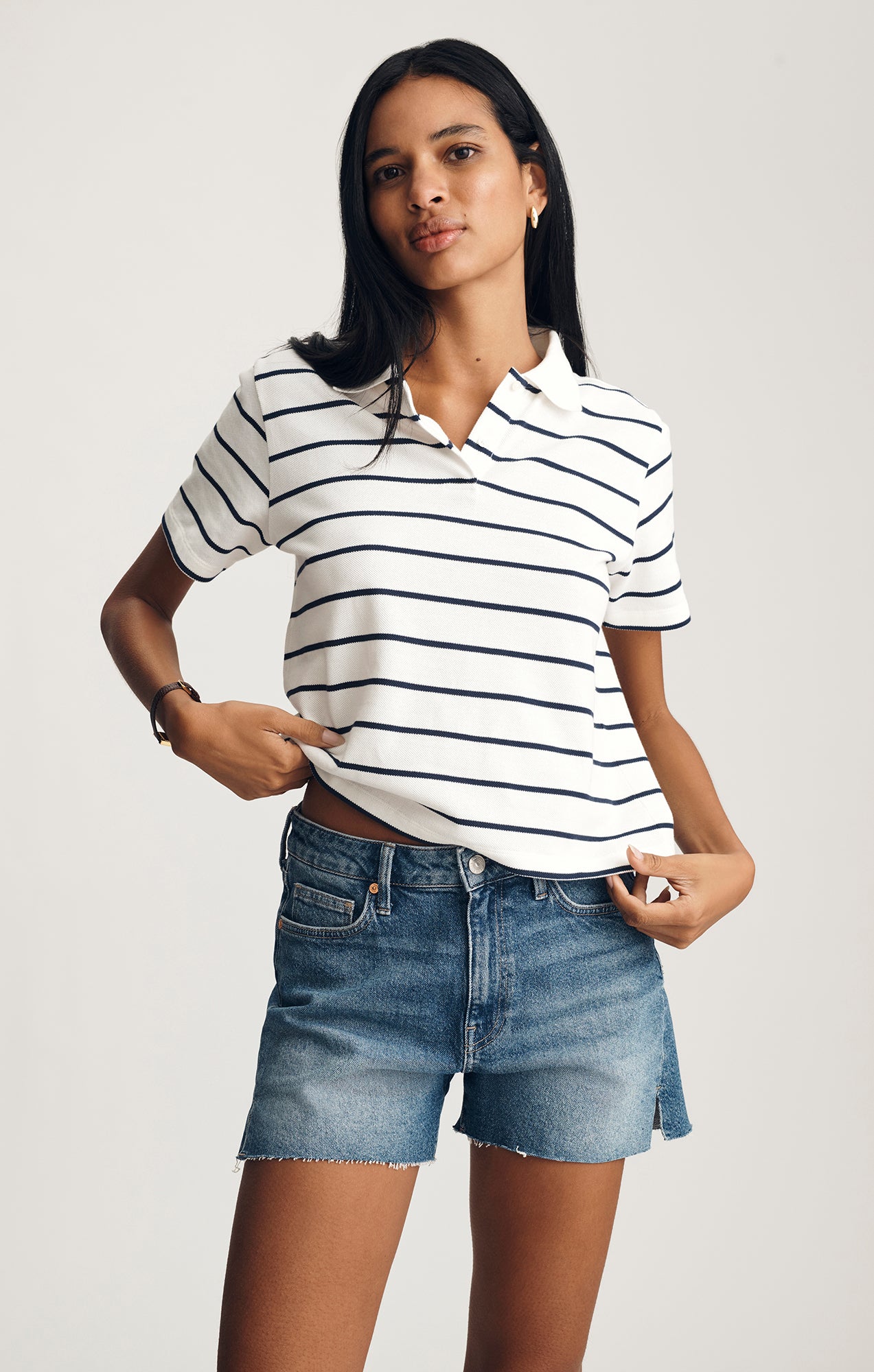 HEIDI SHORTS IN DARK USED CLASSIC BLUE - Mavi Jeans