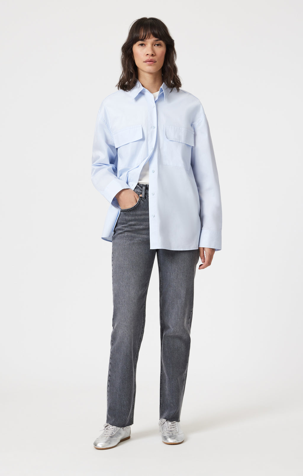 NEW YORK STRAIGHT LEG IN MID SMOKE CLASSIC BLUE - Mavi Jeans