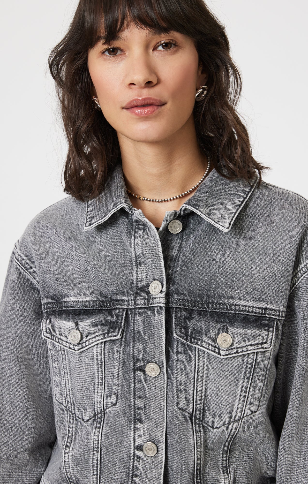 HARMONY DENIM JACKET IN LIGHT SMOKE DENIM - Mavi Jeans
