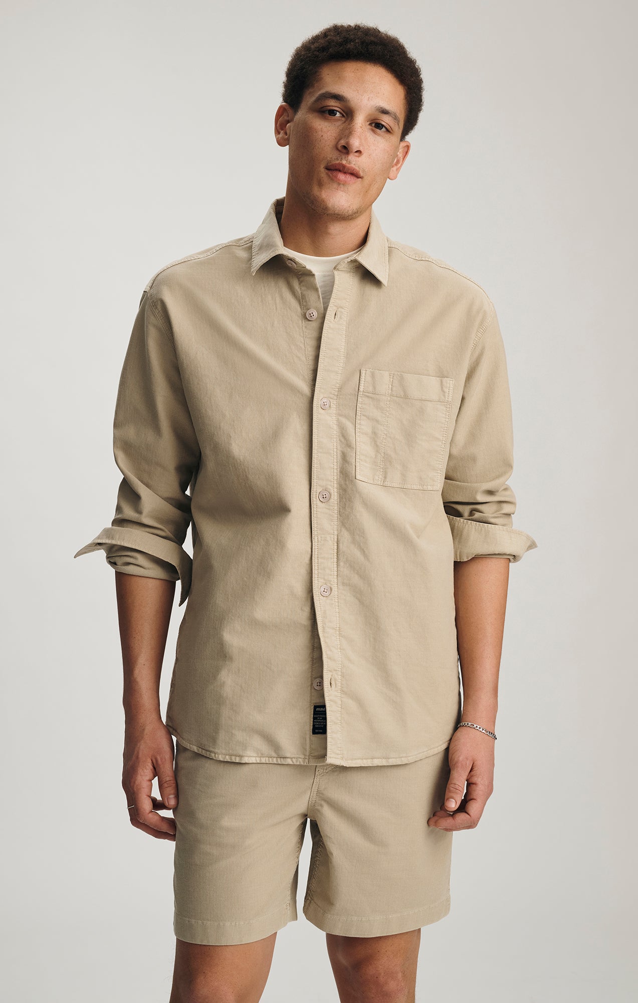 ONE POCKET OVERSHIRT IN FEATHER GRAY