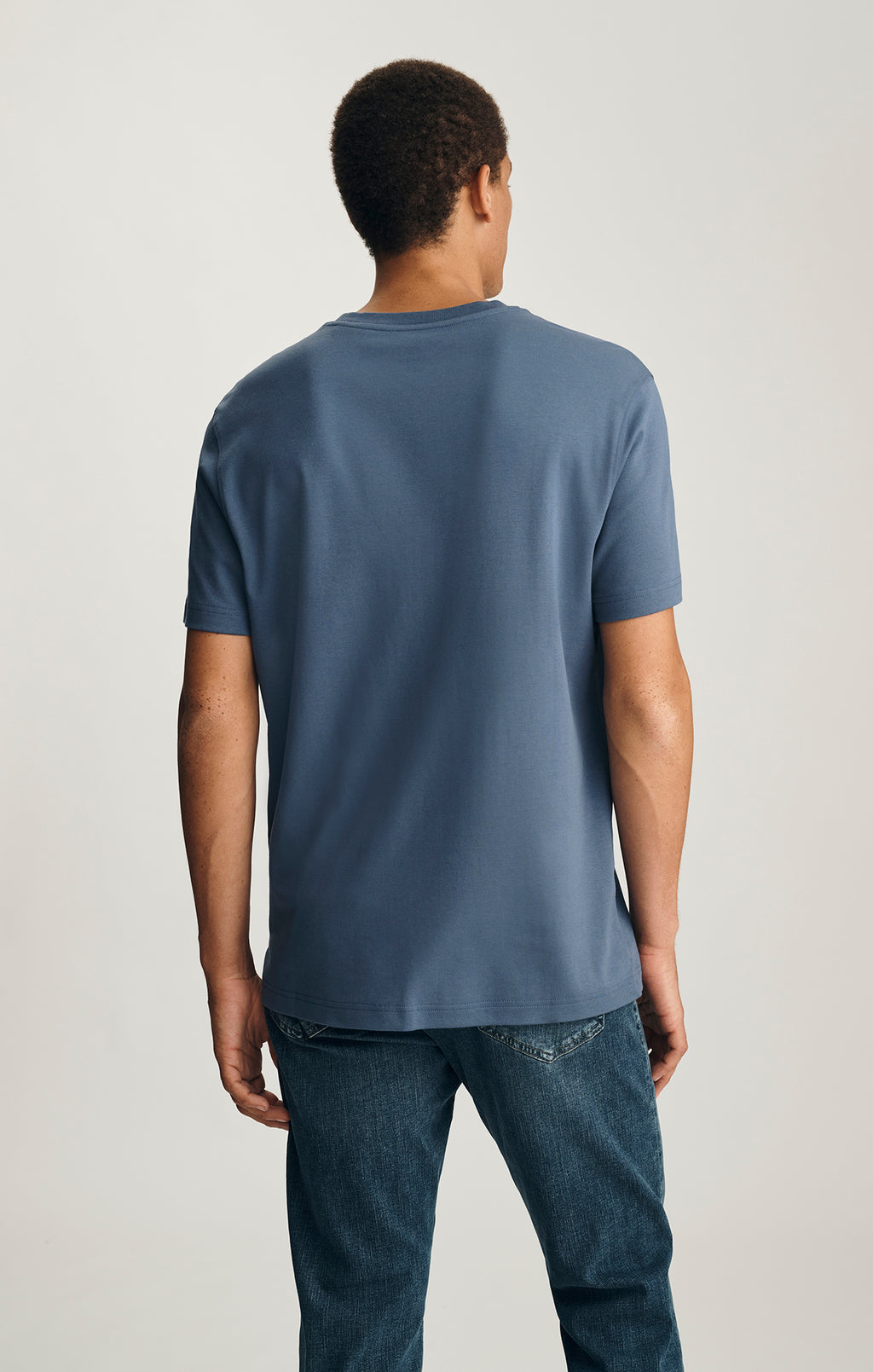 BASIC SHORT SLEEVE T-SHIRT IN VINTAGE INDIGO