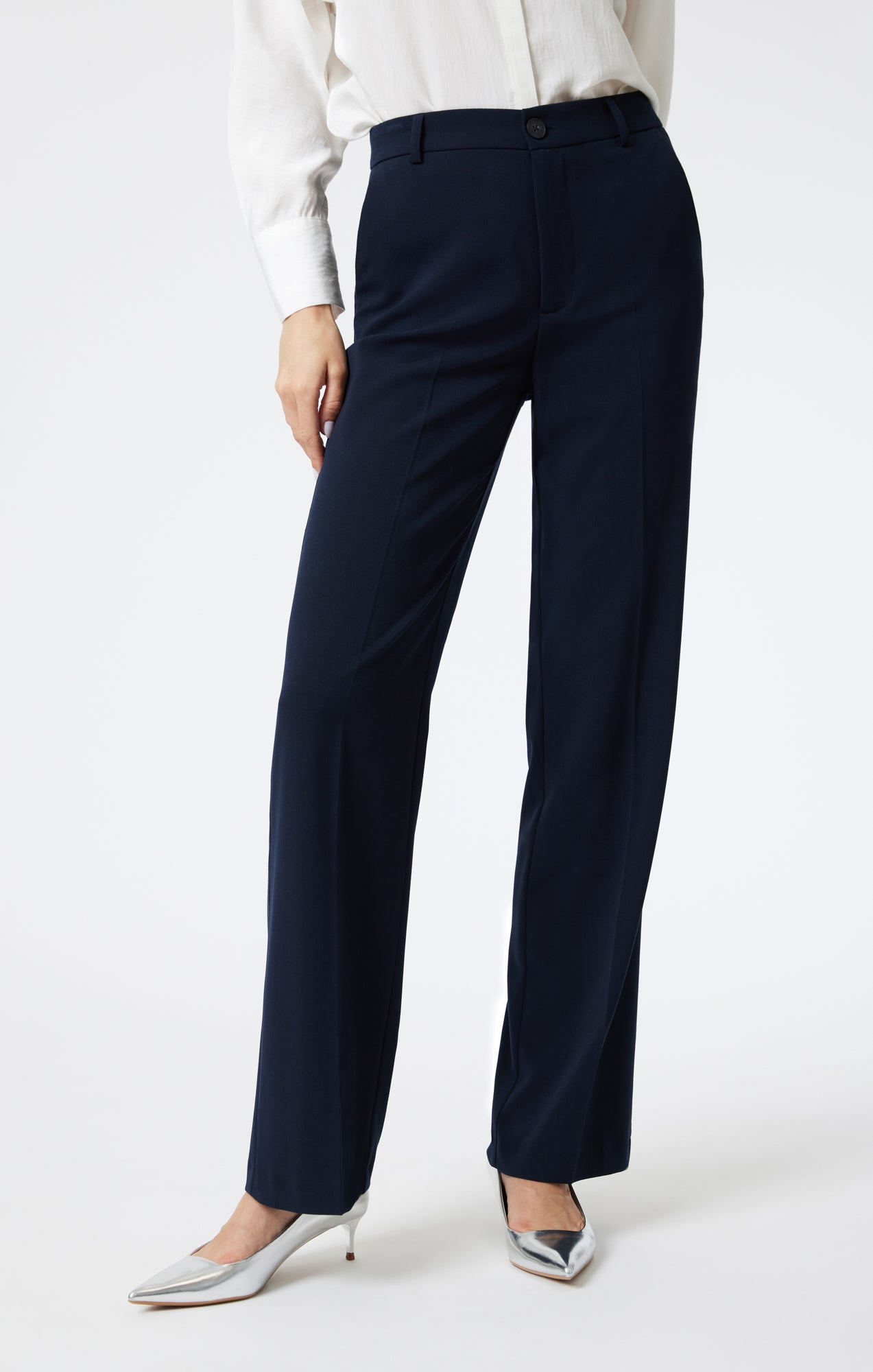TAILORED STRAIGHT LEG PANTS IN BLUE - Mavi Jeans