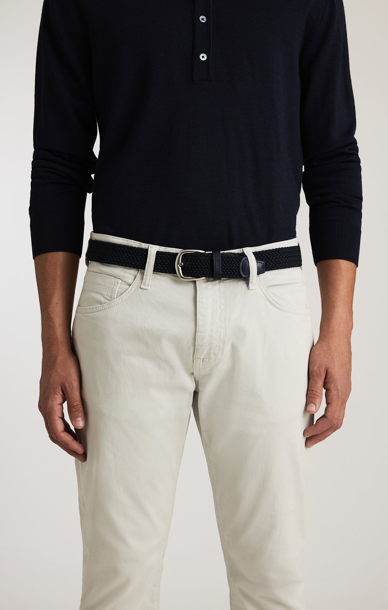 BRAIDED BELT IN NAVY