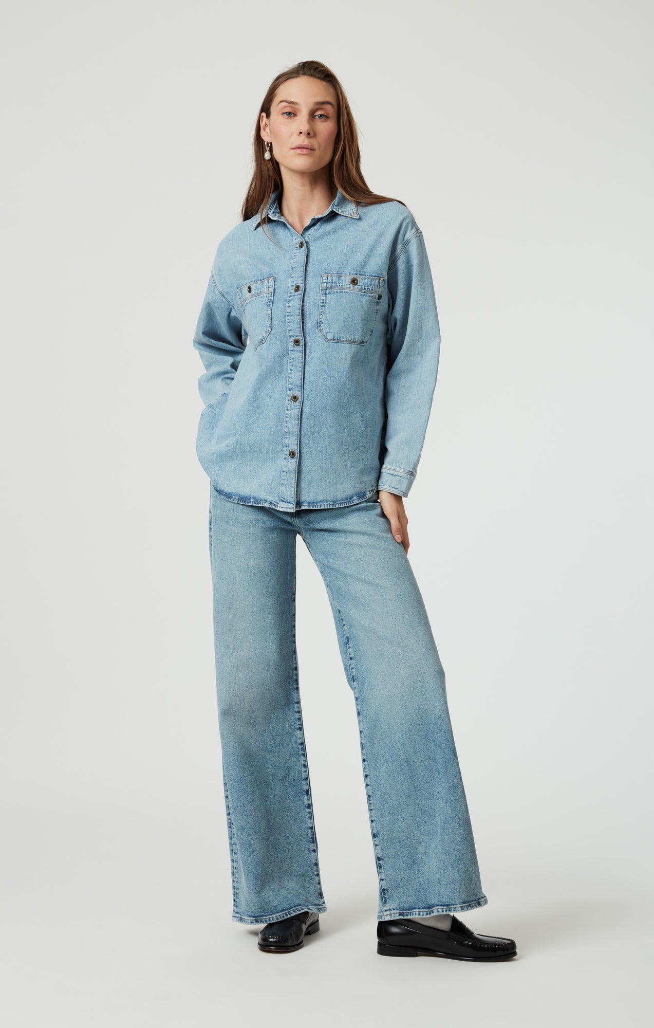 SUSAN DENIM SHIRT IN LIGHT USED DENIM - Mavi Jeans