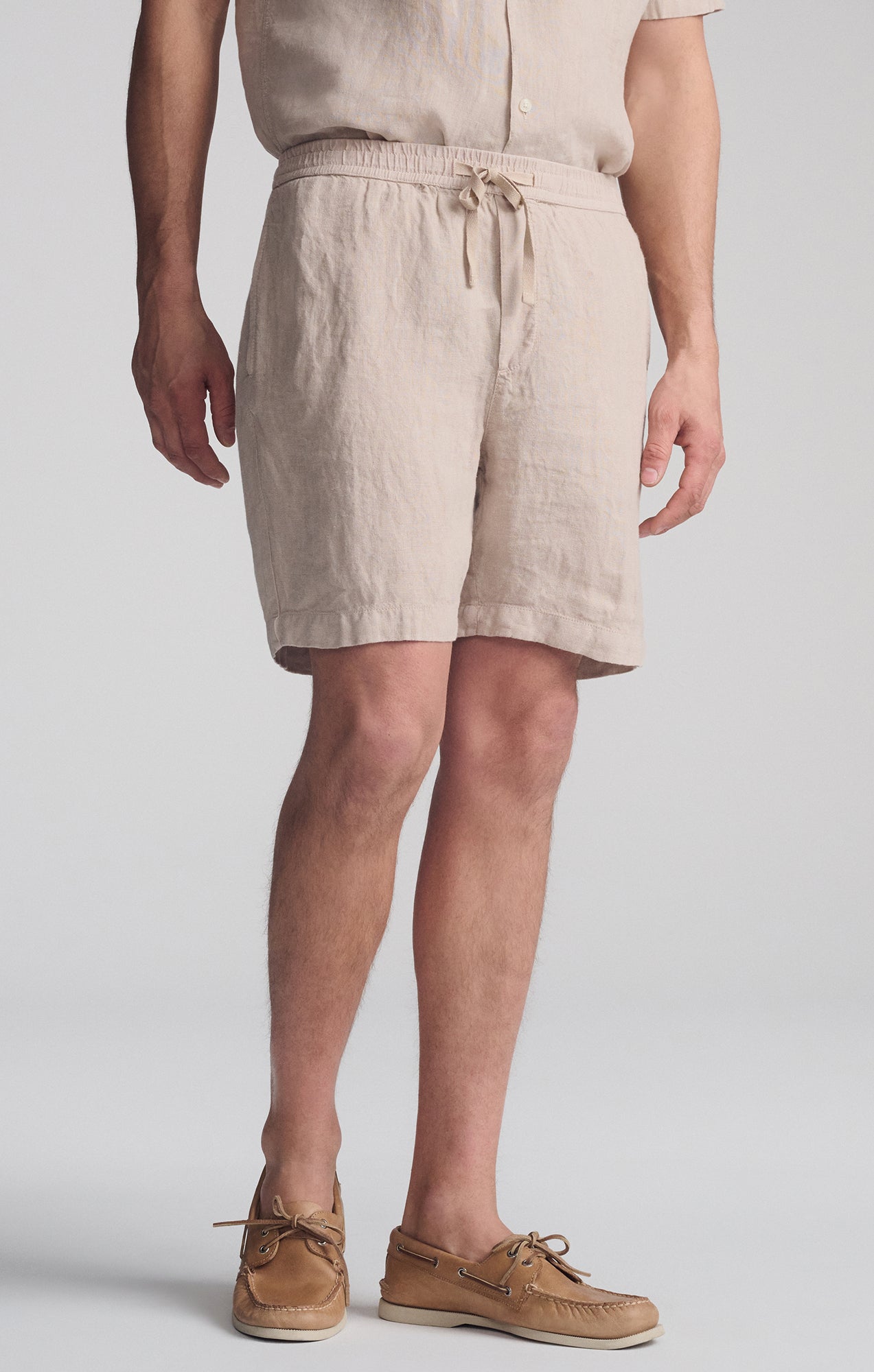 LINEN POCKET SHORTS IN SAND - Mavi Jeans