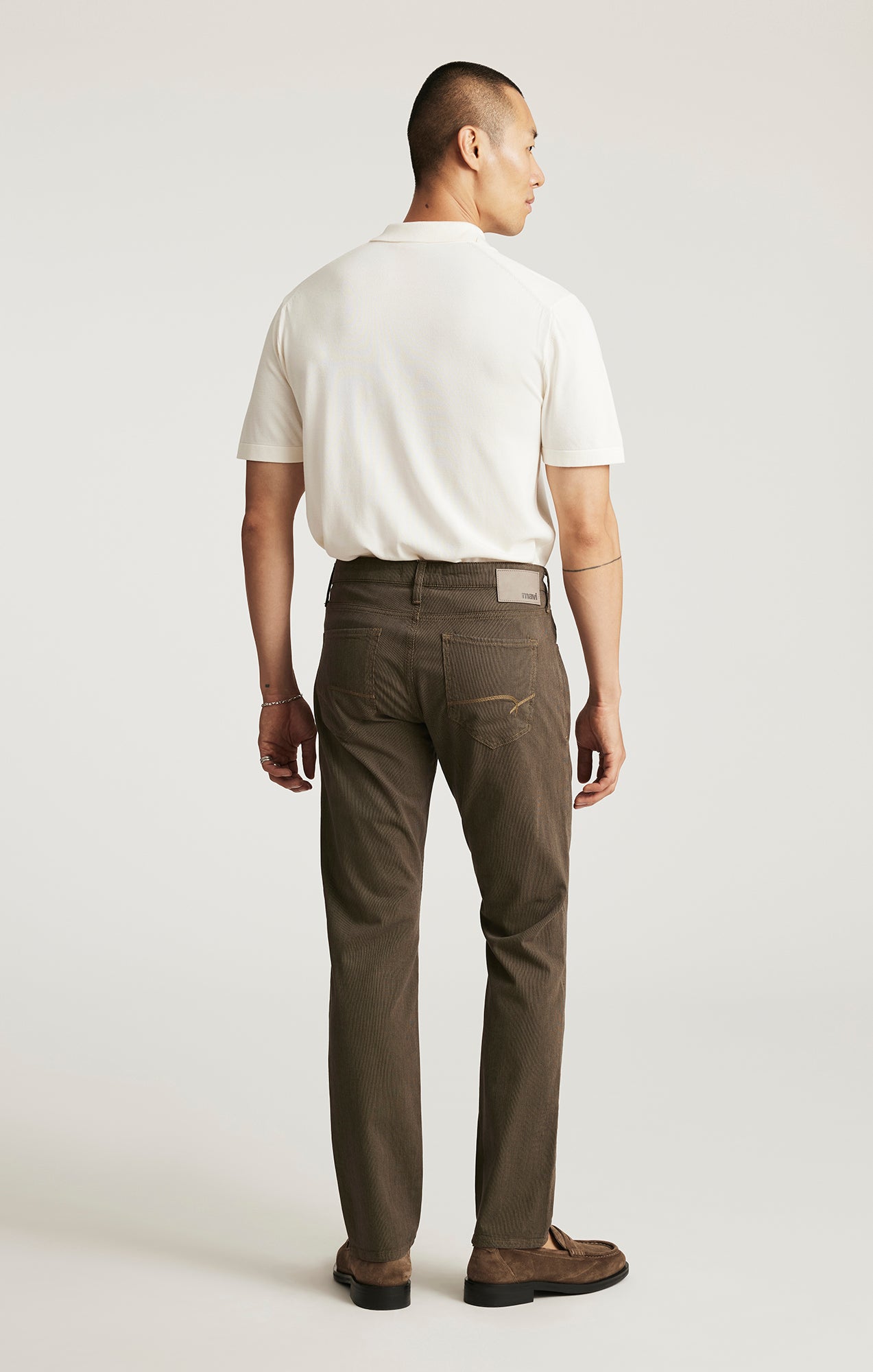 JAKE SLIM LEG IN KHAKI STRIPE - Mavi Jeans