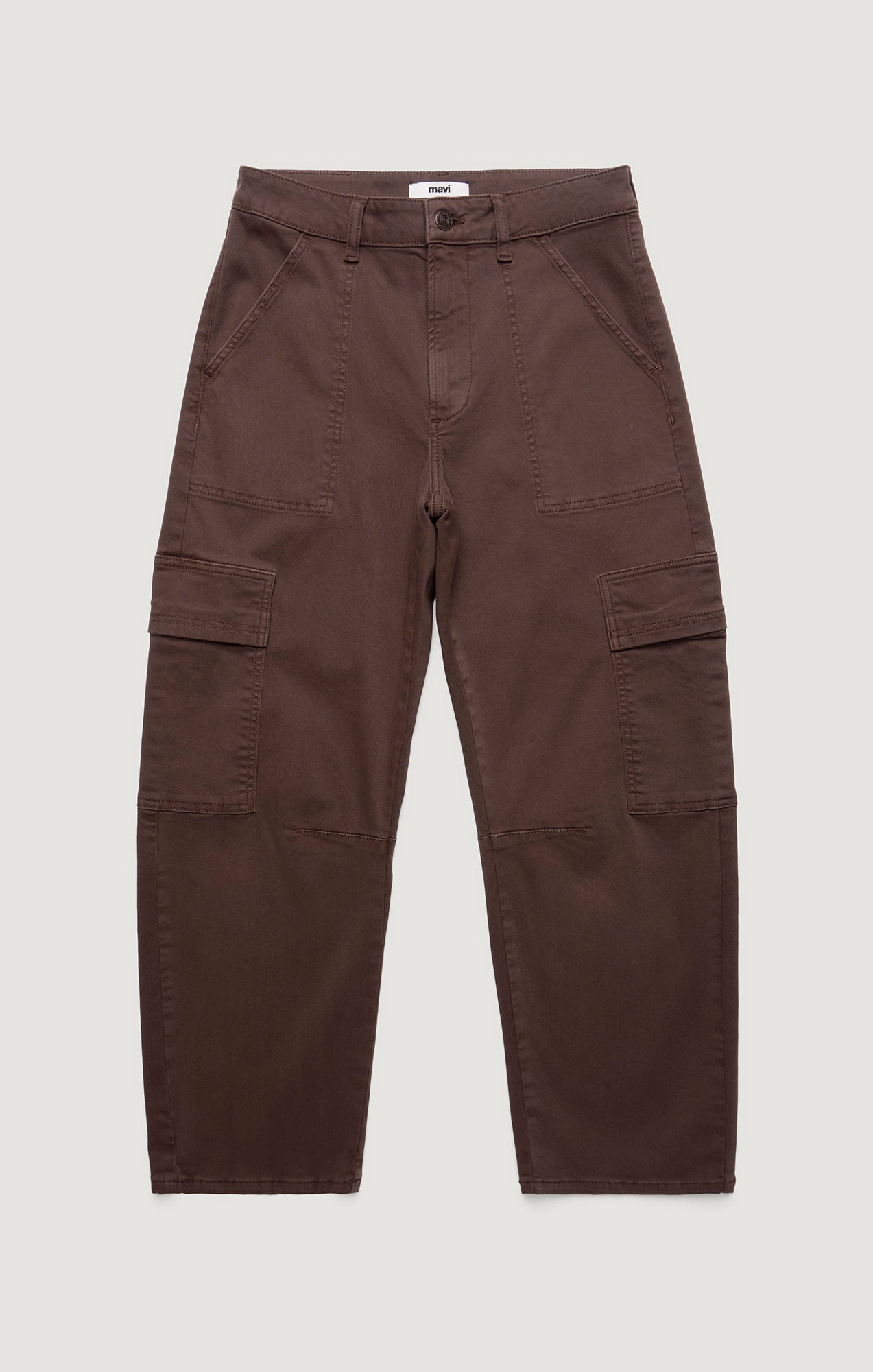 VINNIE BARREL CARGO IN BROWN CASUAL TWILL - Mavi Jeans