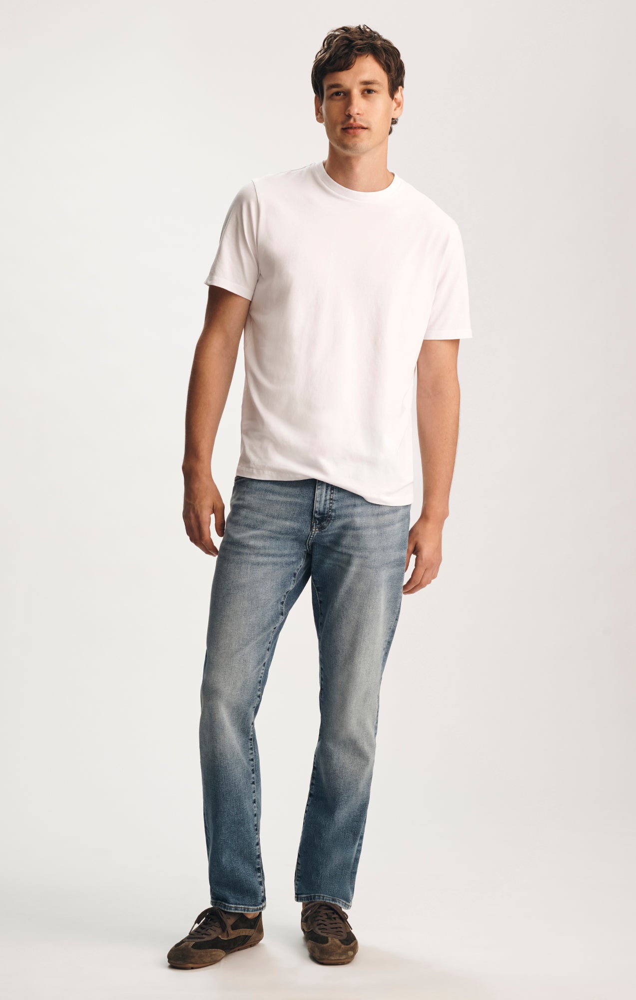 CREW NECK T-SHIRT IN WHITE - Mavi Jeans