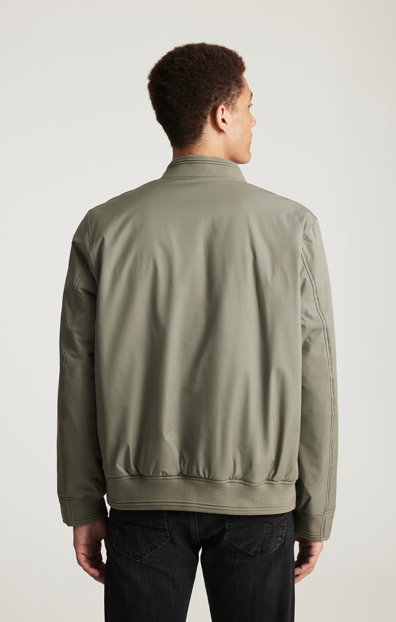 BOMBER JACKET IN MULLED BASIL - Mavi Jeans