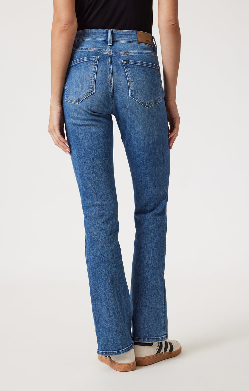 MOLLY BOOTCUT IN MID BRUSHED FLEX BLUE - Mavi Jeans