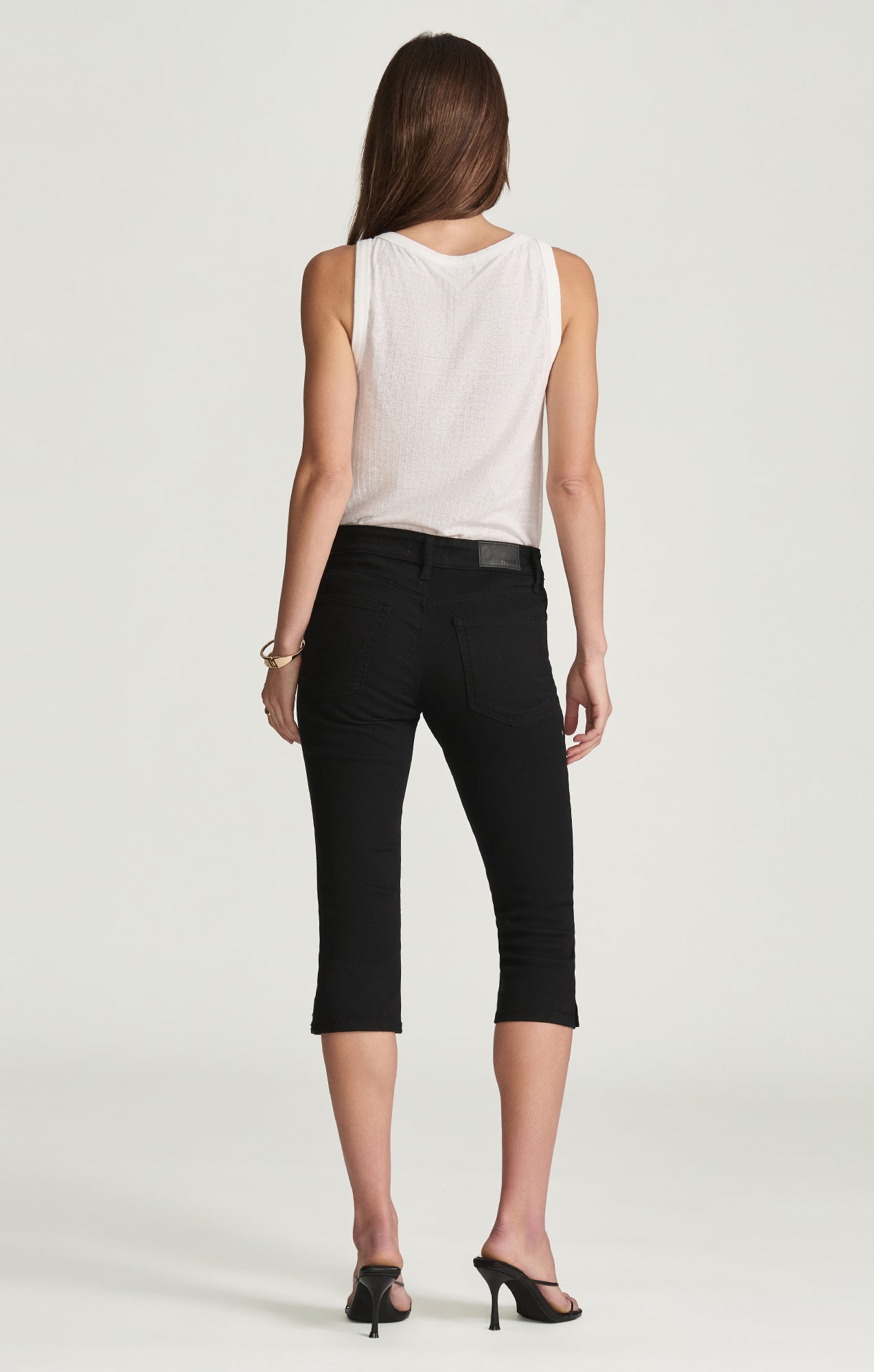 HILARY CAPRI IN BLACK FLEX BLUE - Mavi Jeans