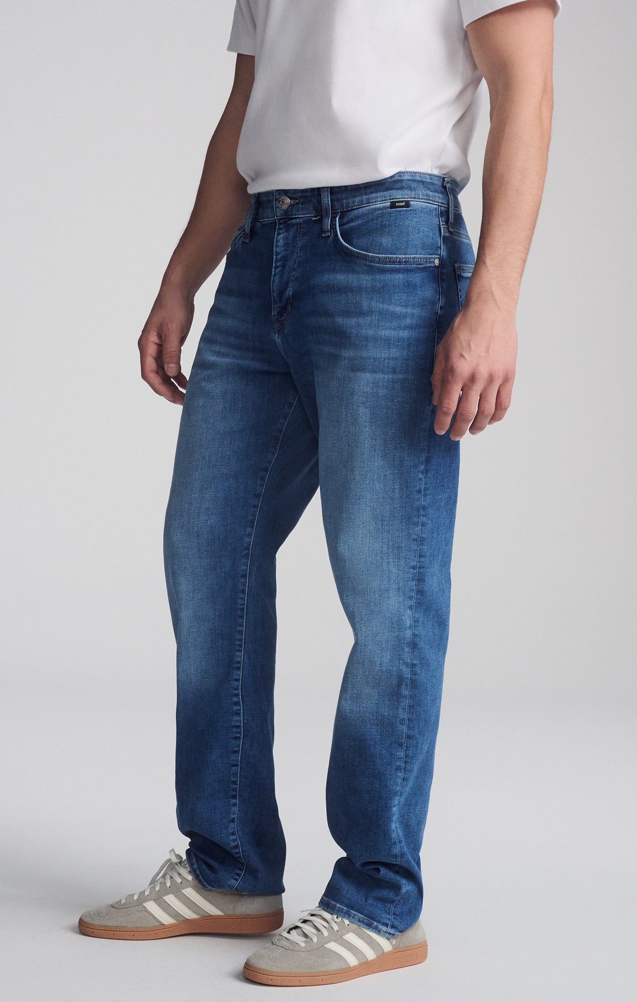 MATT RELAXED STRAIGHT LEG IN DARK BRUSHED FEATHER BLUE - Mavi Jeans