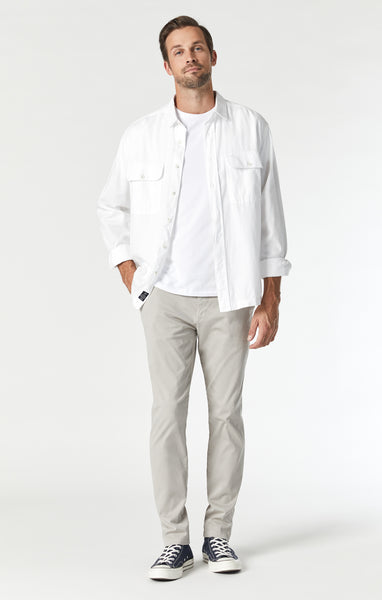 Mavi Men's Johnny Slim Chino in Stone Twill