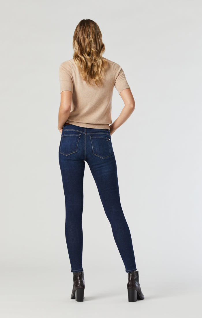 Ladies indigo deals skinny jeans