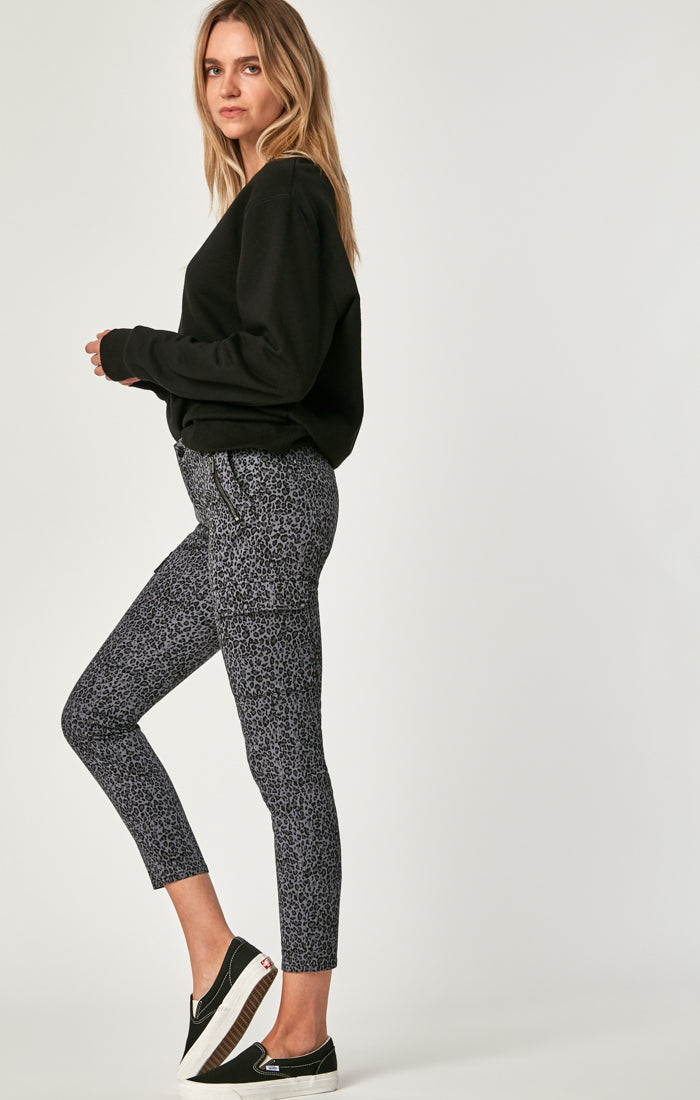 JULIETTE SKINNY CARGO PANTS IN SMOKE LEO - Mavi Jeans
