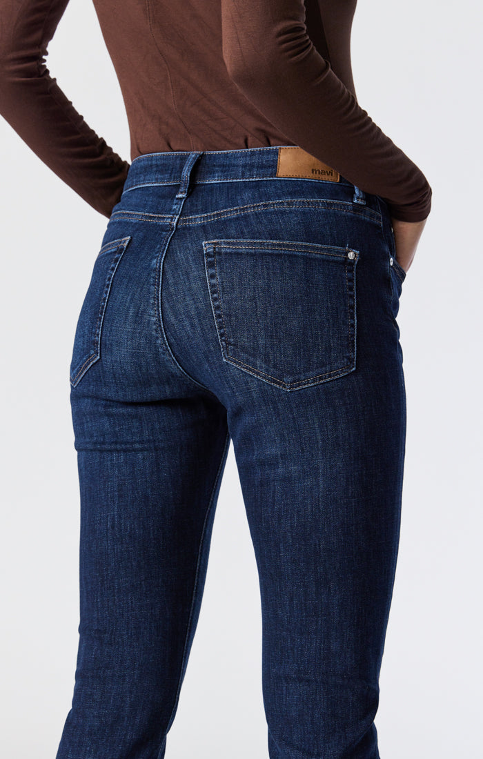 Mavi Women's Viola High-rise Straight Leg Jeans in Dark Used